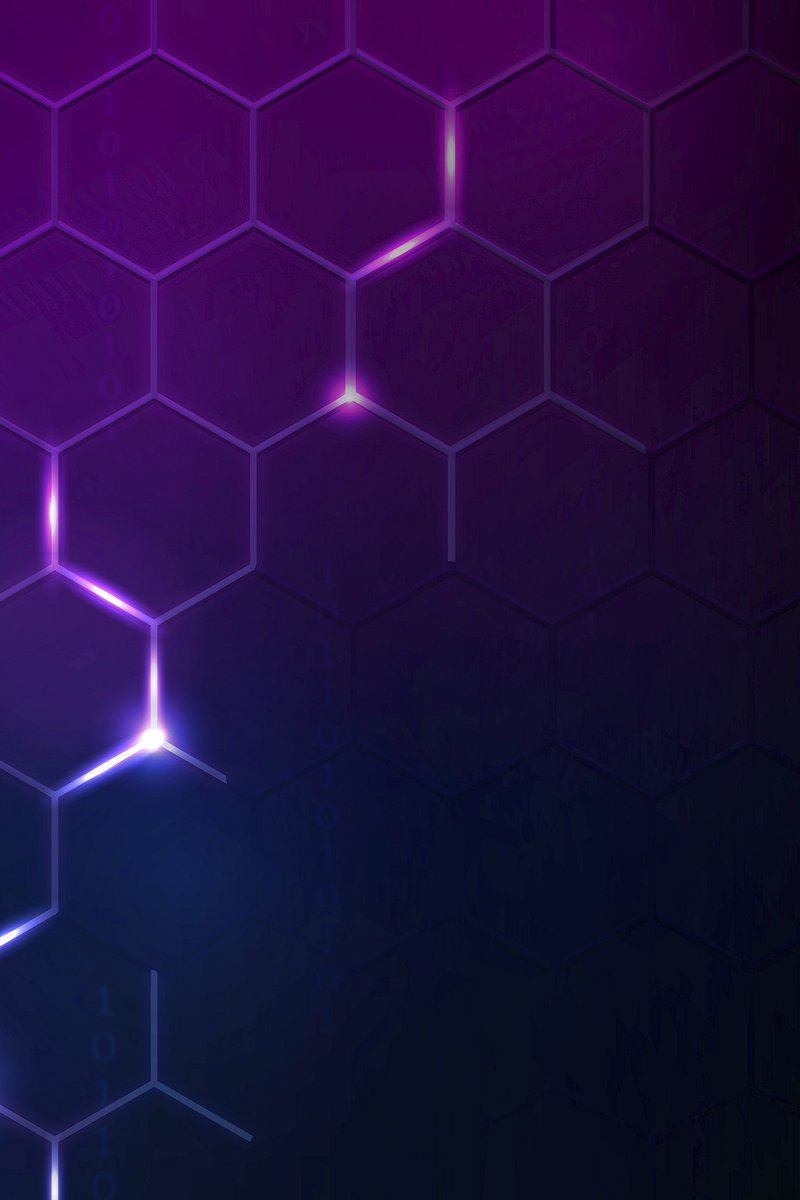 800x1200 Digital Abstract Purple Hexagon Image Wallpaper