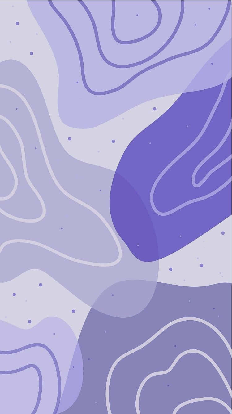 750x1334 Download Wavy Abstract Aesthetic Purple Background Vector Art