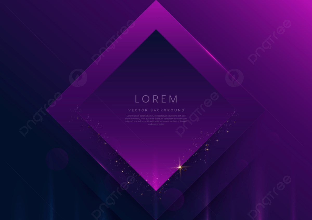 1200x848 3D Square Frame On Purple And Dark Blue Background With Lighting Effect And Sparkling With Copy Space For Text, Graphic, Elegant, Luxury Background Image And Wallpaper for Free Download