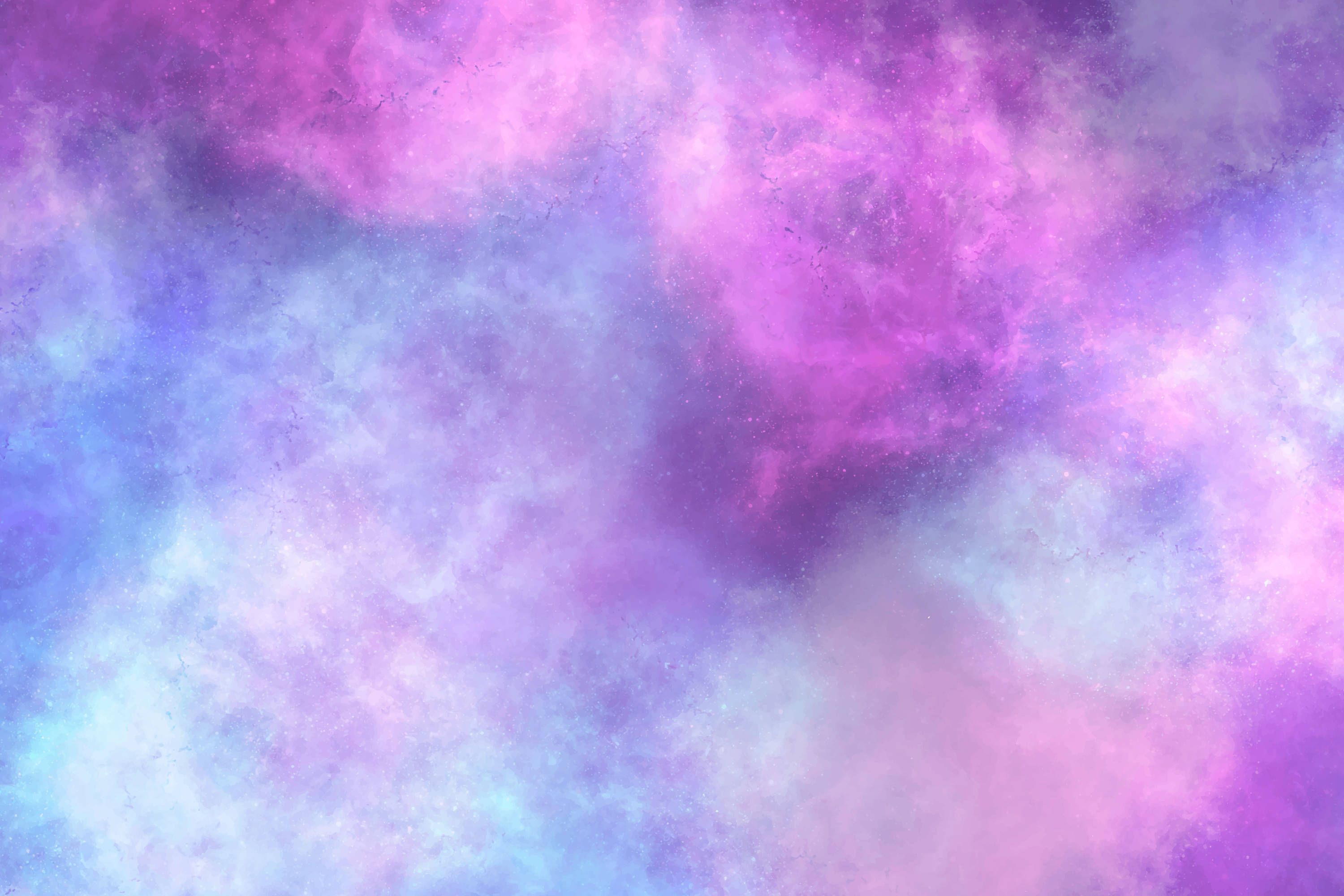3000x2000 Download Purple Pastel Galaxy Watercolor Vector Wallpaper