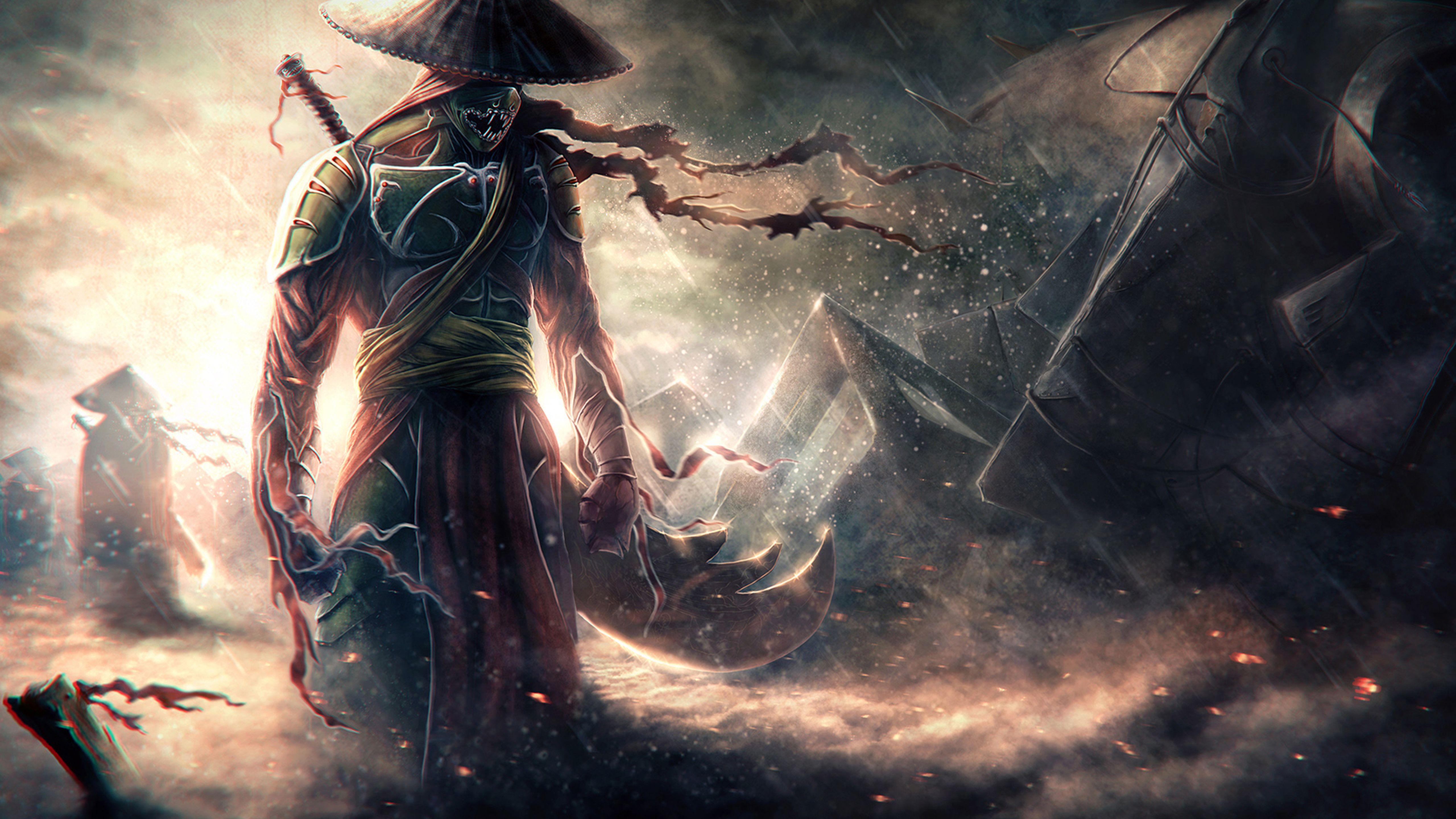 5120x2880 Japanese Warrior Wallpaper