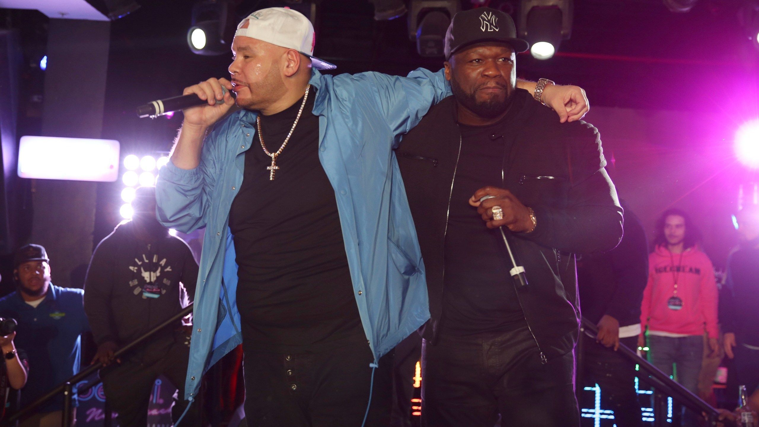 2560x1440 Cent, DJ Khaled Join Fat Joe At Pre Super Bowl Concert