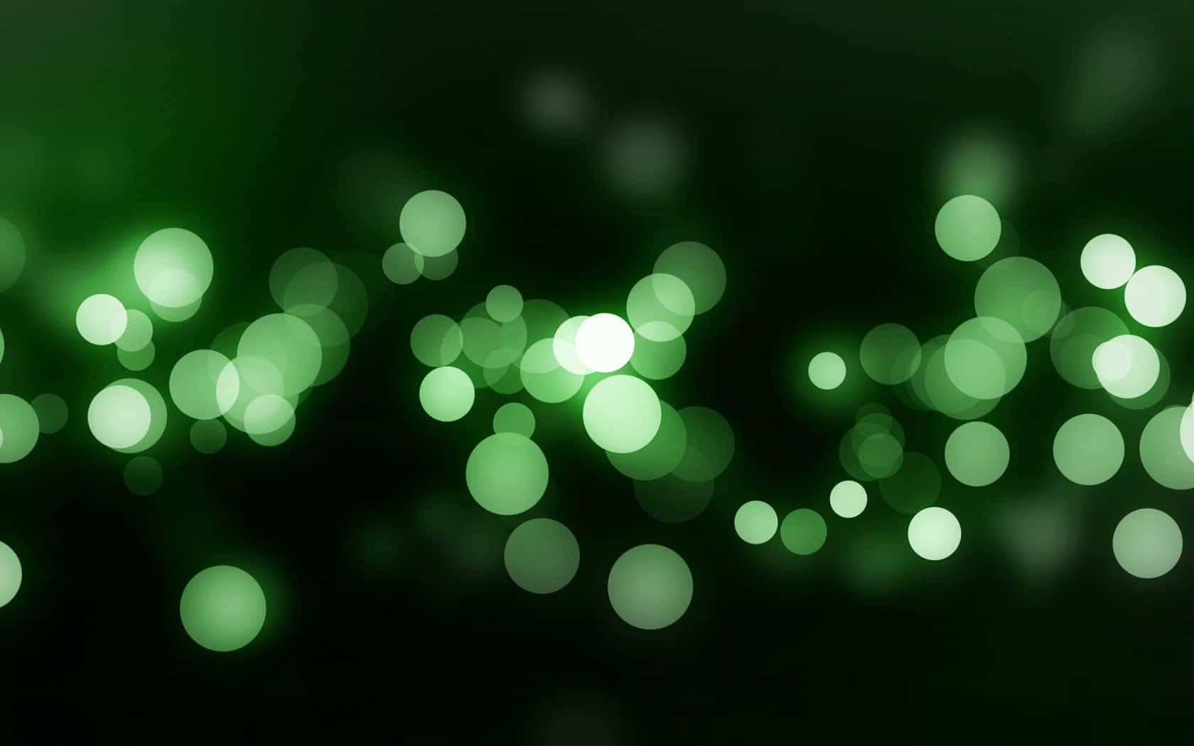 1680x1050 Download Light Green Bokeh Effects Background