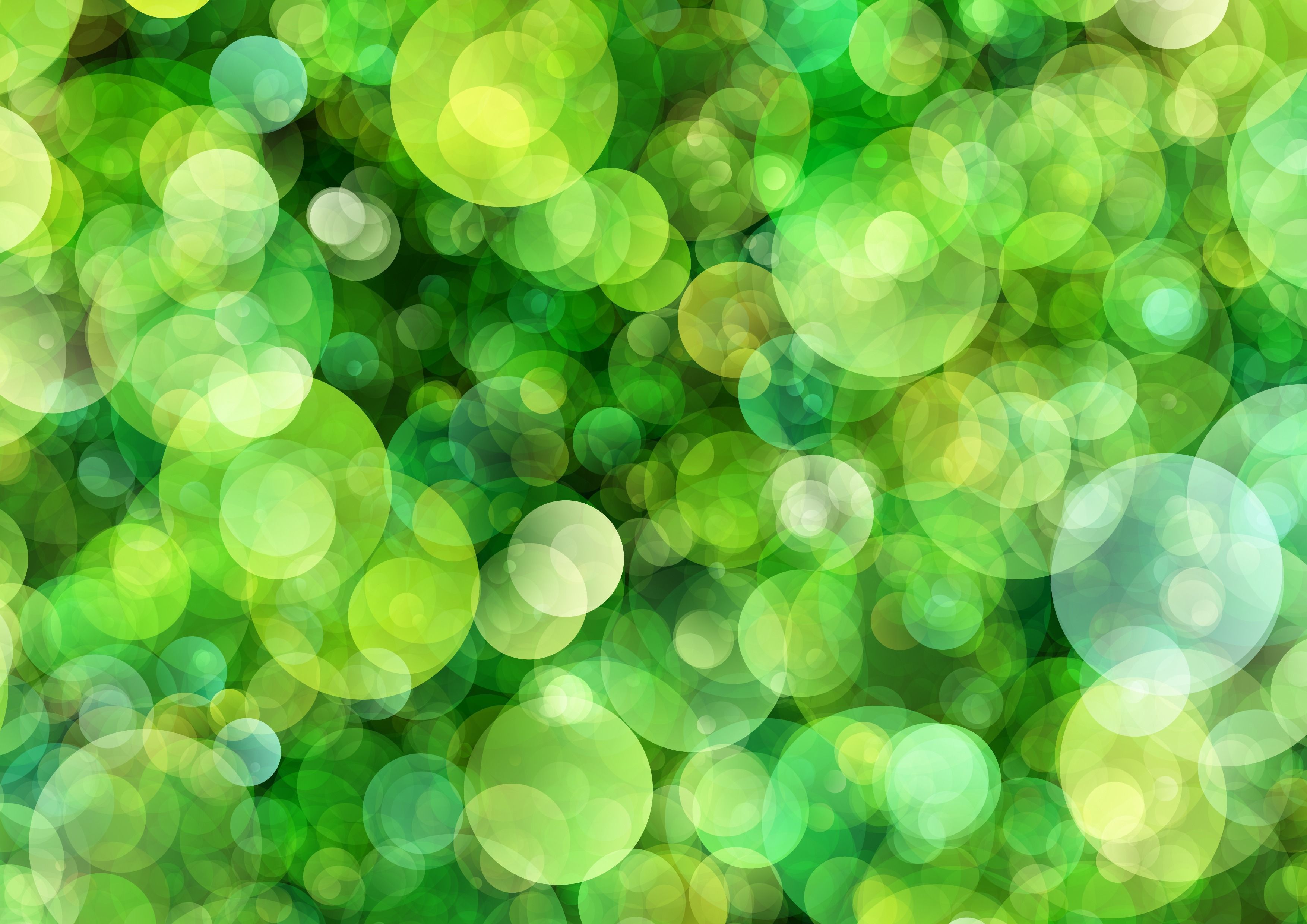 3508x2480 Green Bokeh Wallpaper
