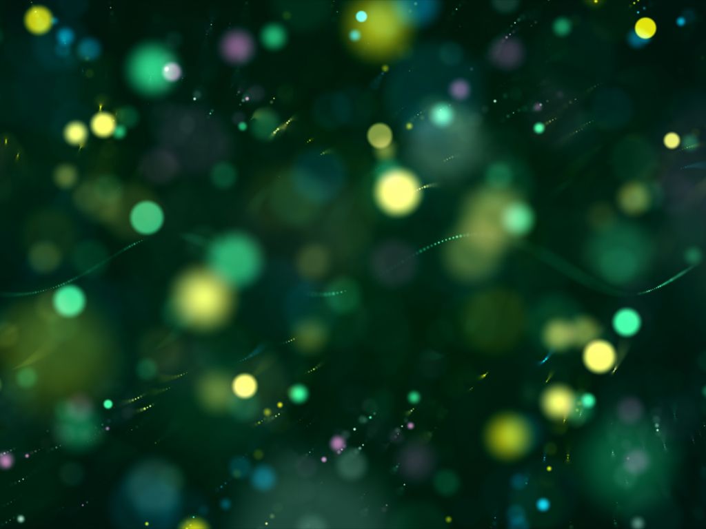 1024x768 Wallpaper green, bokeh, particle, abstract desktop wallpaper, HD image, picture, background, 0c7ec7