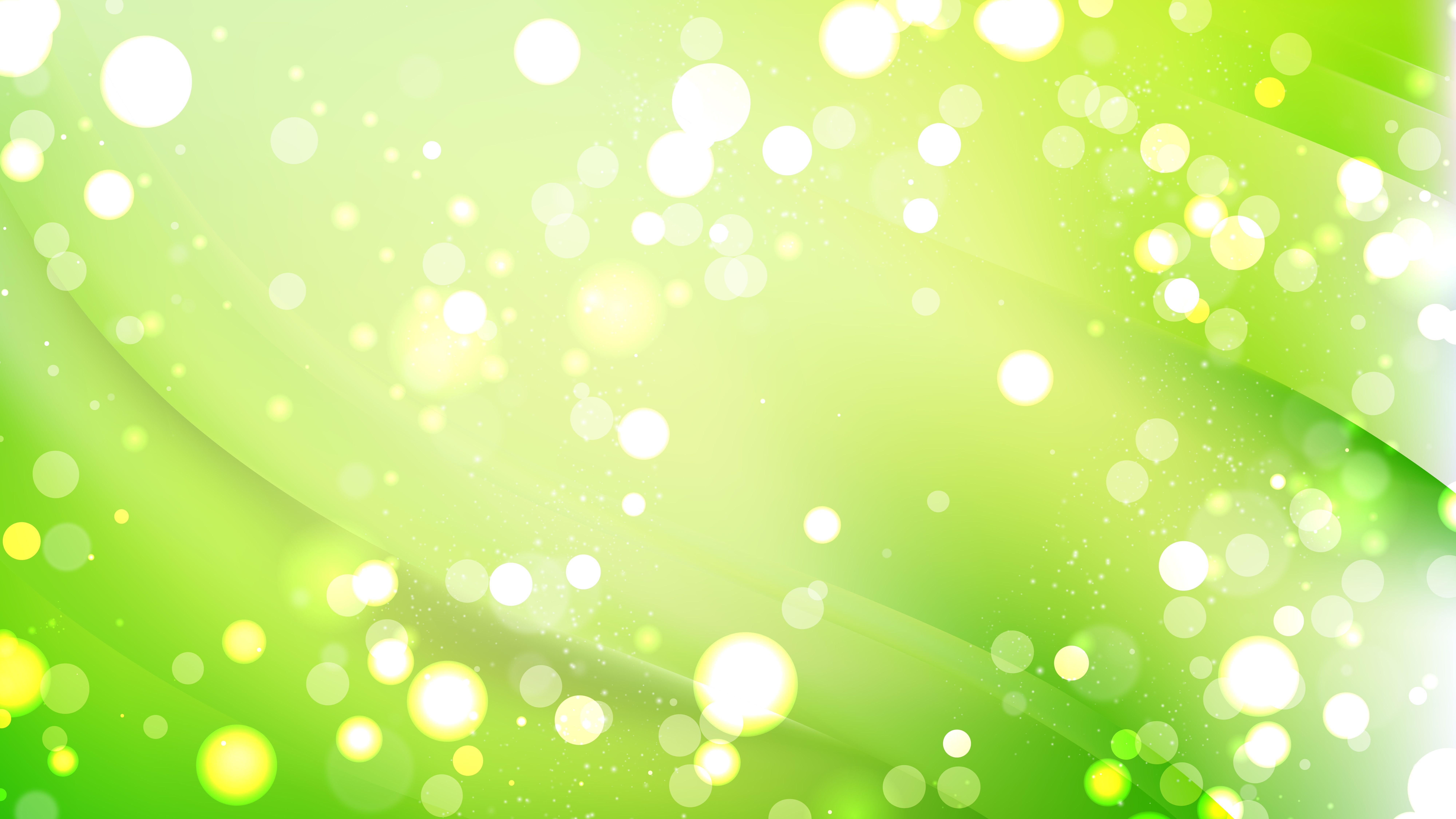 8000x4500 Free Abstract Green Bokeh Background Design