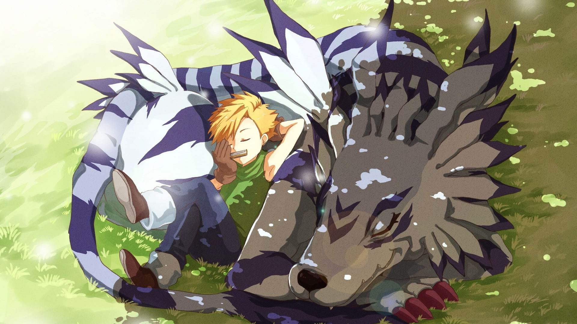 1920x1080 anime games, Digimon, anime, creature, Gabumon, Yamato Ishidax1080 Wallpaper