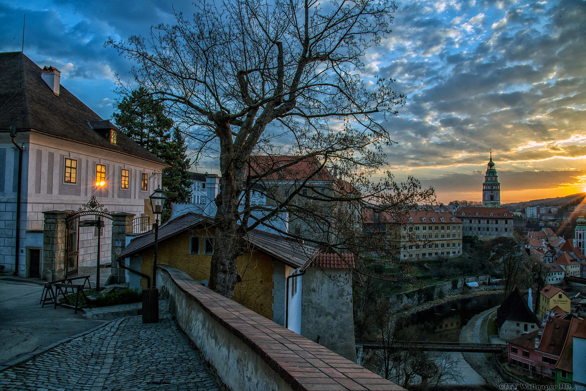 2048x1367 The town of Cesky Krumlov in the Czech Republic. HDRI image of cities and countries. Cesky Krumlov, Czech Republic home
