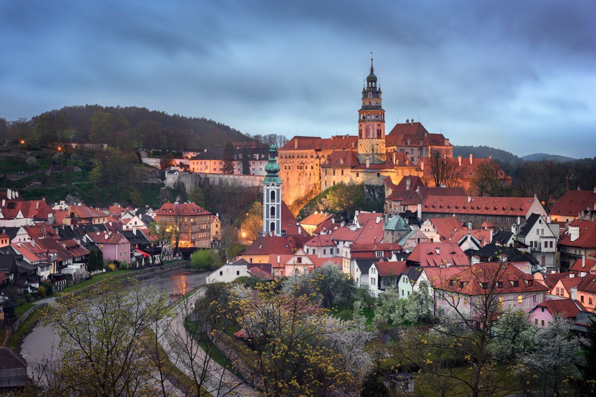 1200x800 Panorama of Cesky Krumlov, Czech Republic