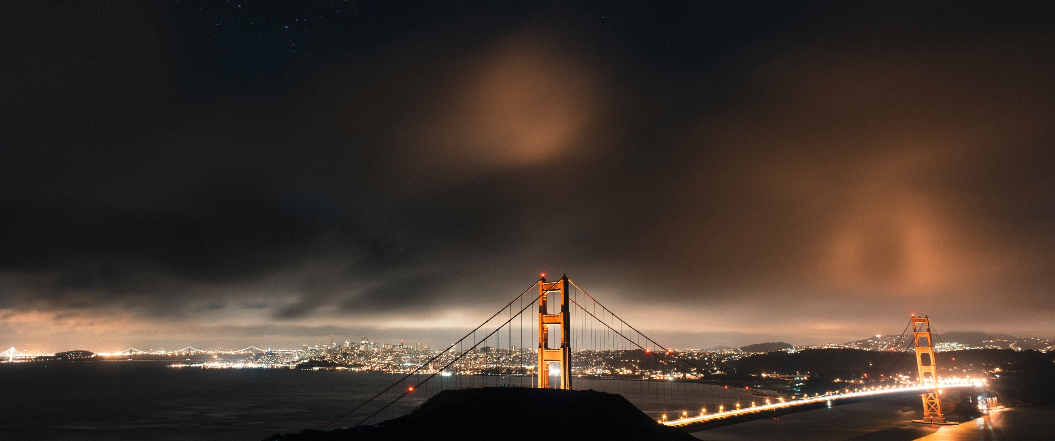 3440x1440 San Francisco at Night 21:9 Wallpaper. Ultrawide Monitor 21:9 Wallpaper