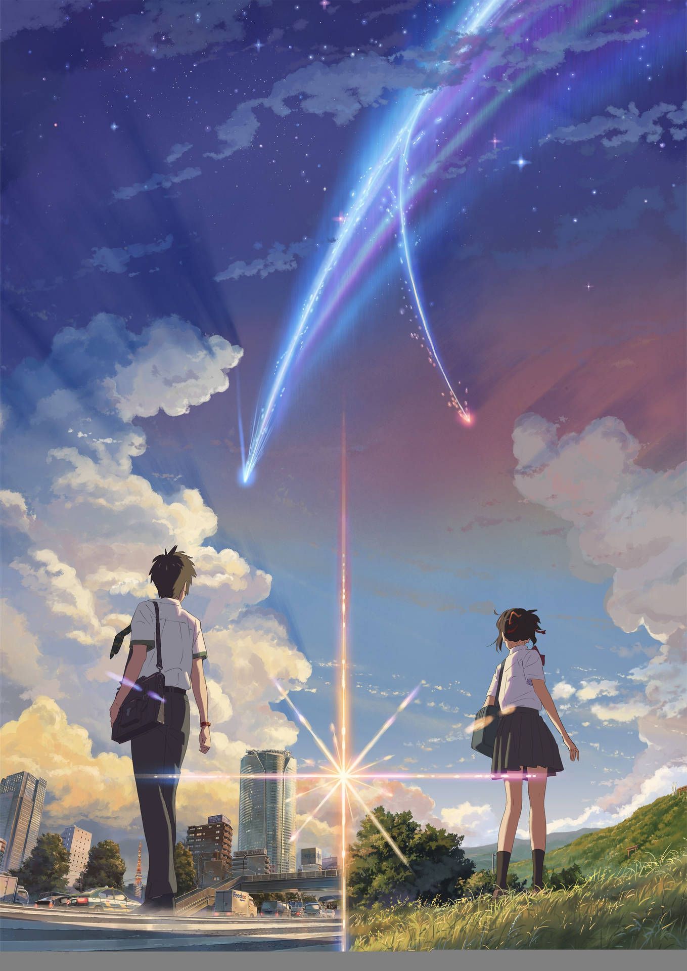 1359x1920 Download Kimi No Na Wa Wallpaper