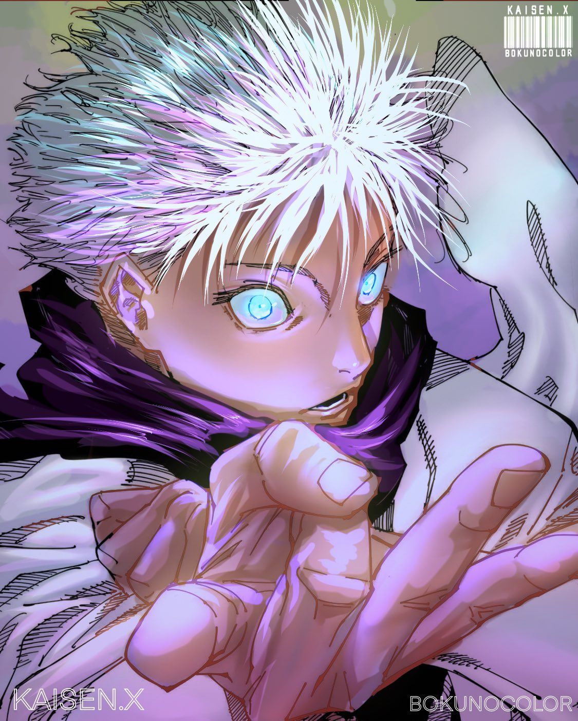 1125x1404 Eddie on X: Satoru Gojo The strongest Hollow Purple. Great job cleaning and sharpening this one X
