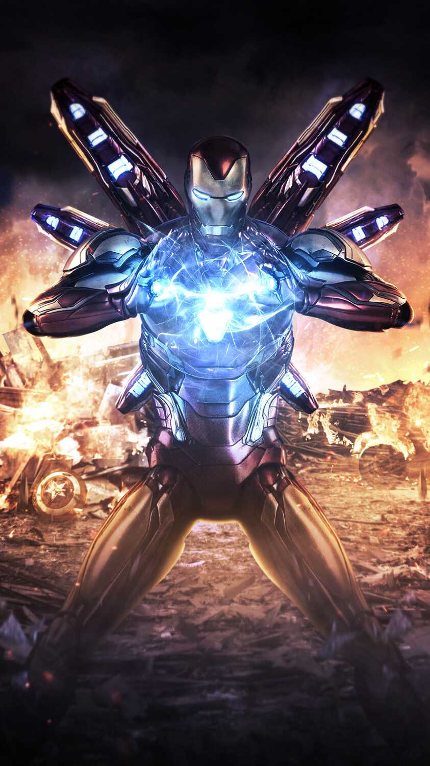 843x1500 Download This Wallpaper Preview Endgame Iron Man Free
