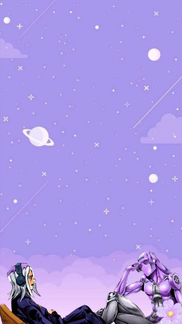 736x1308 Leone Abbachio chilling with Moody Blues. Pretty wallpaper, Anime wallpaper, Jojo's bizarre adventure anime