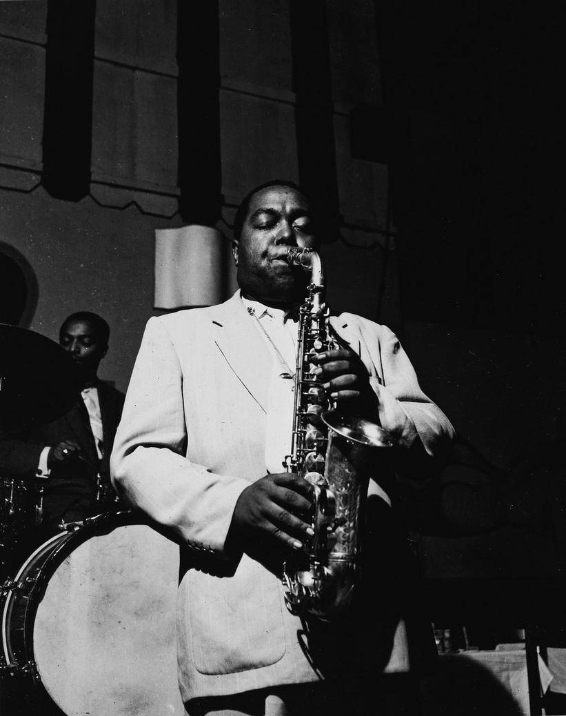 821x1038 Download Charlie Parker White Suit Wallpaper