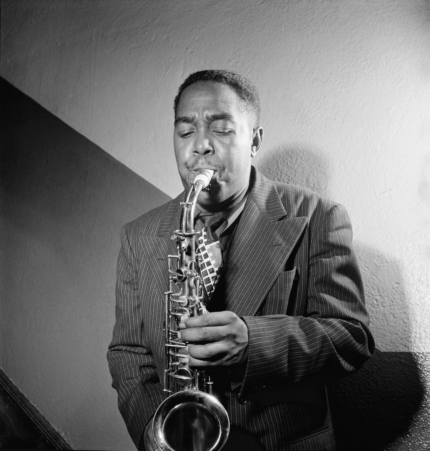 1831x1920 Download Charlie Parker Saxophone Jazz Wallpaper