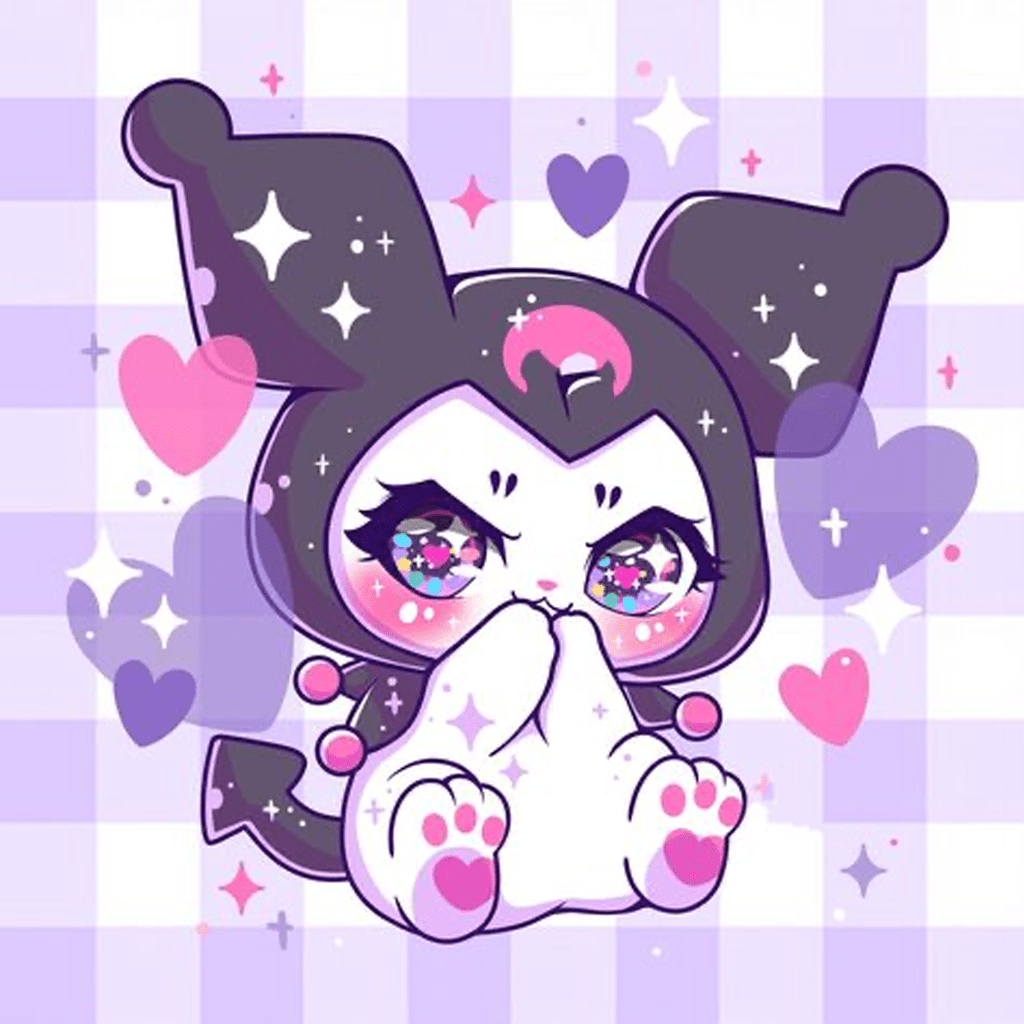1024x1024 4K Sanrio Wallpaper Kuromi