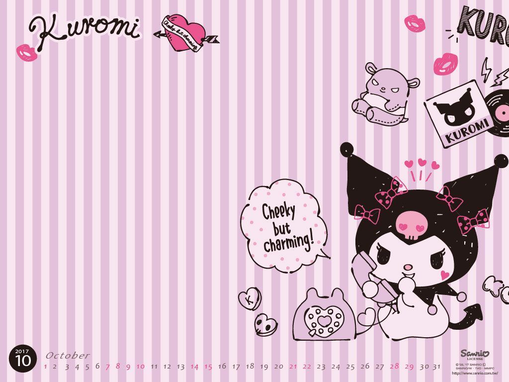 1024x768 Cute Kuromi Wallpaper
