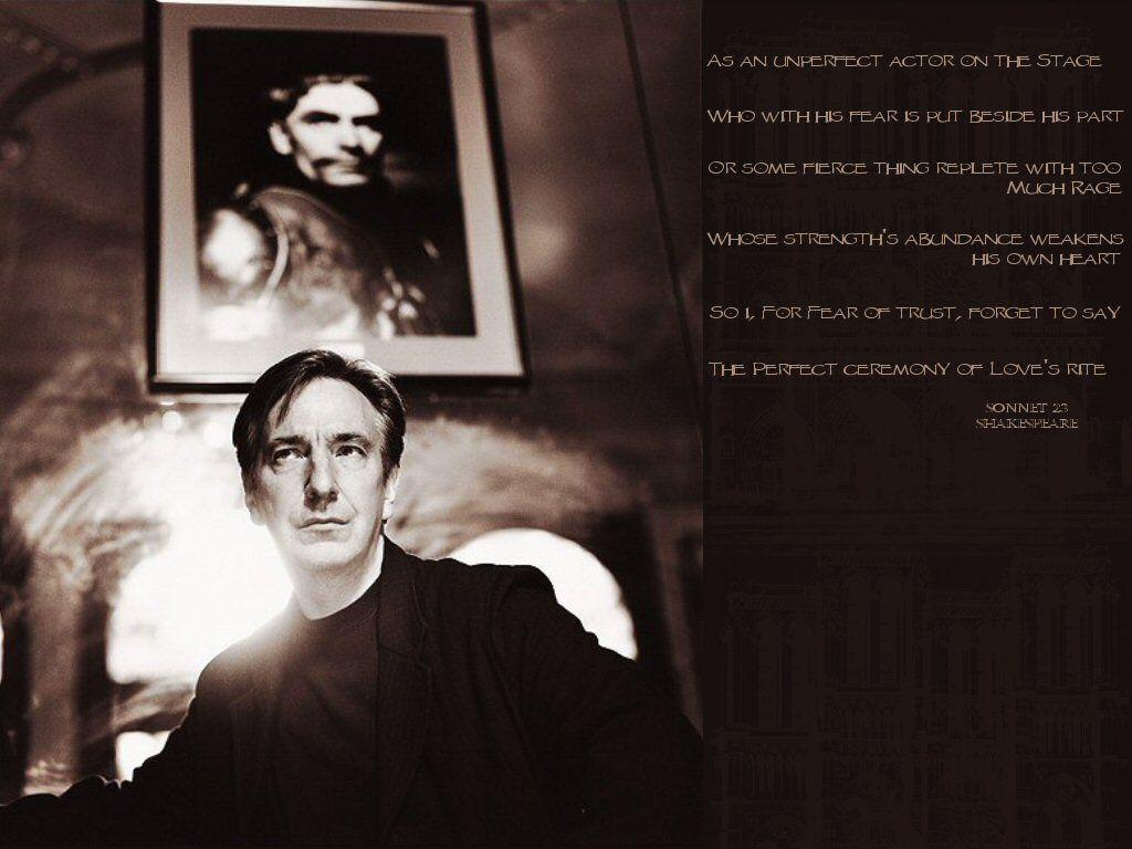 1024x768 Alan Rickman Snape Wallpaper