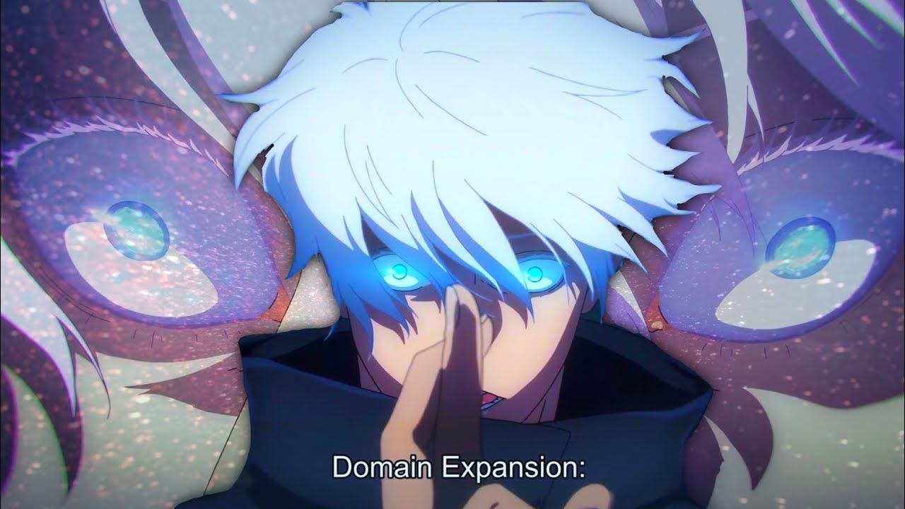 1280x720 Gojo opening his domain for 0.2 second, infinity void