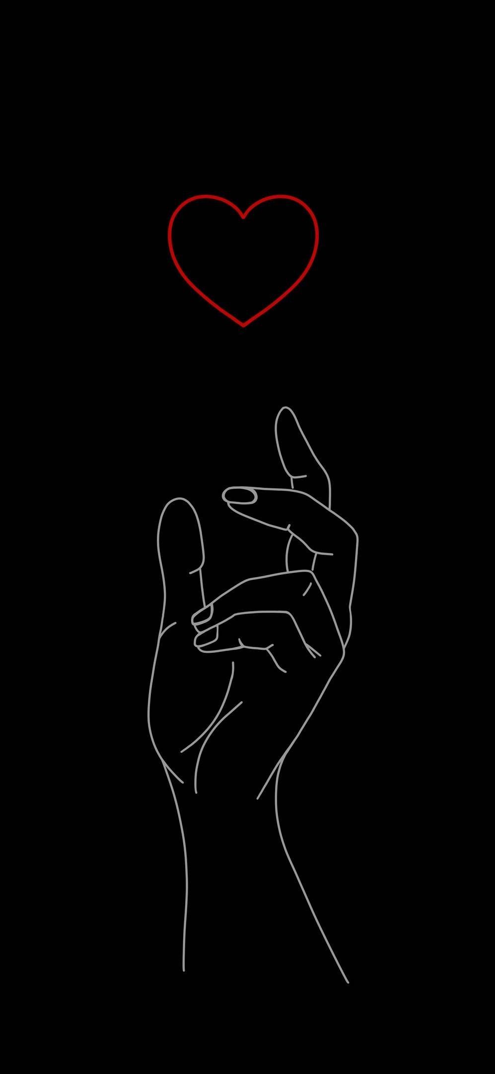 997x2160 Wall. Heart wallpaper, Black aesthetic wallpaper, Amazing HD wallpaper
