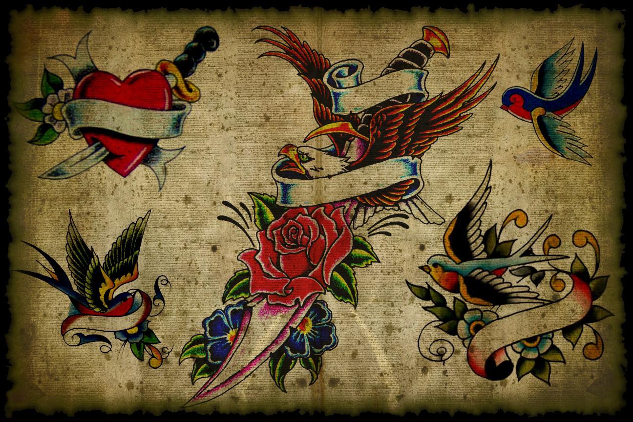 1296x864 Wonderful Vintage Tattoo Designs Idea