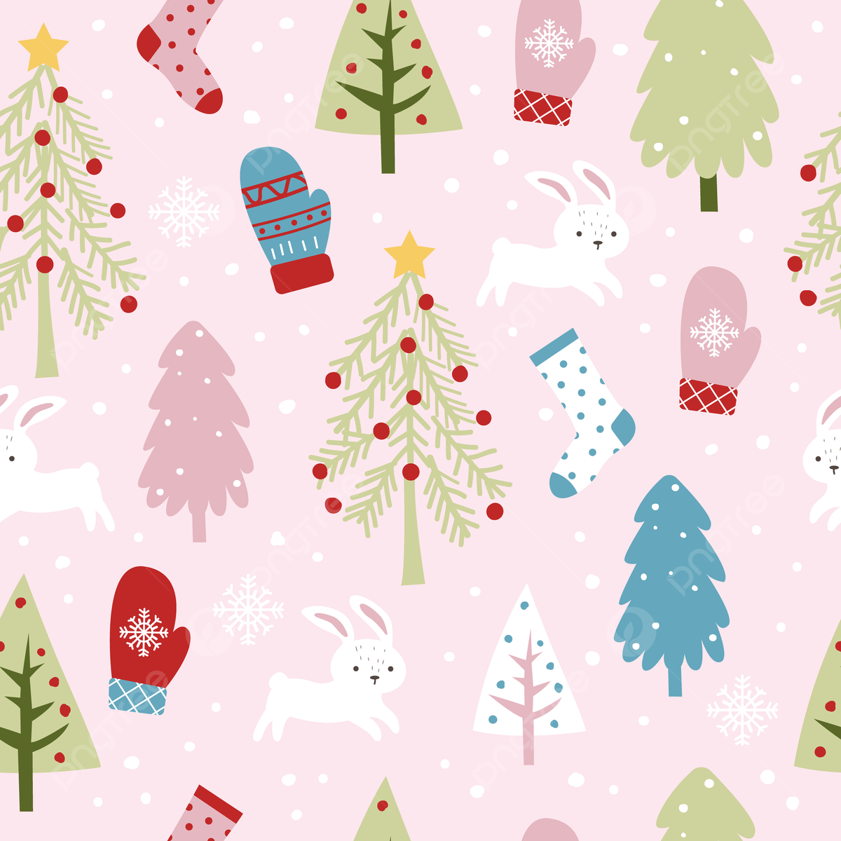 1200x1200 Christmas Theme Seamless Pattern Background, Background, Christmas, Christmas Tree Background Image And Wallpaper for Free Download