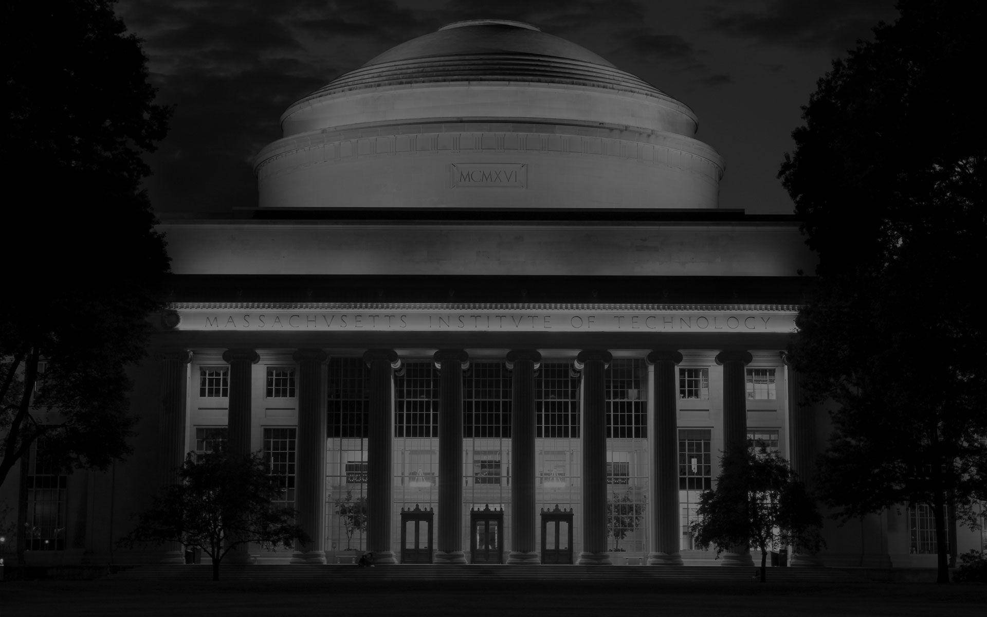 1920x1200 Download The Iconic Great Dome of MIT in Monochrome Wallpaper