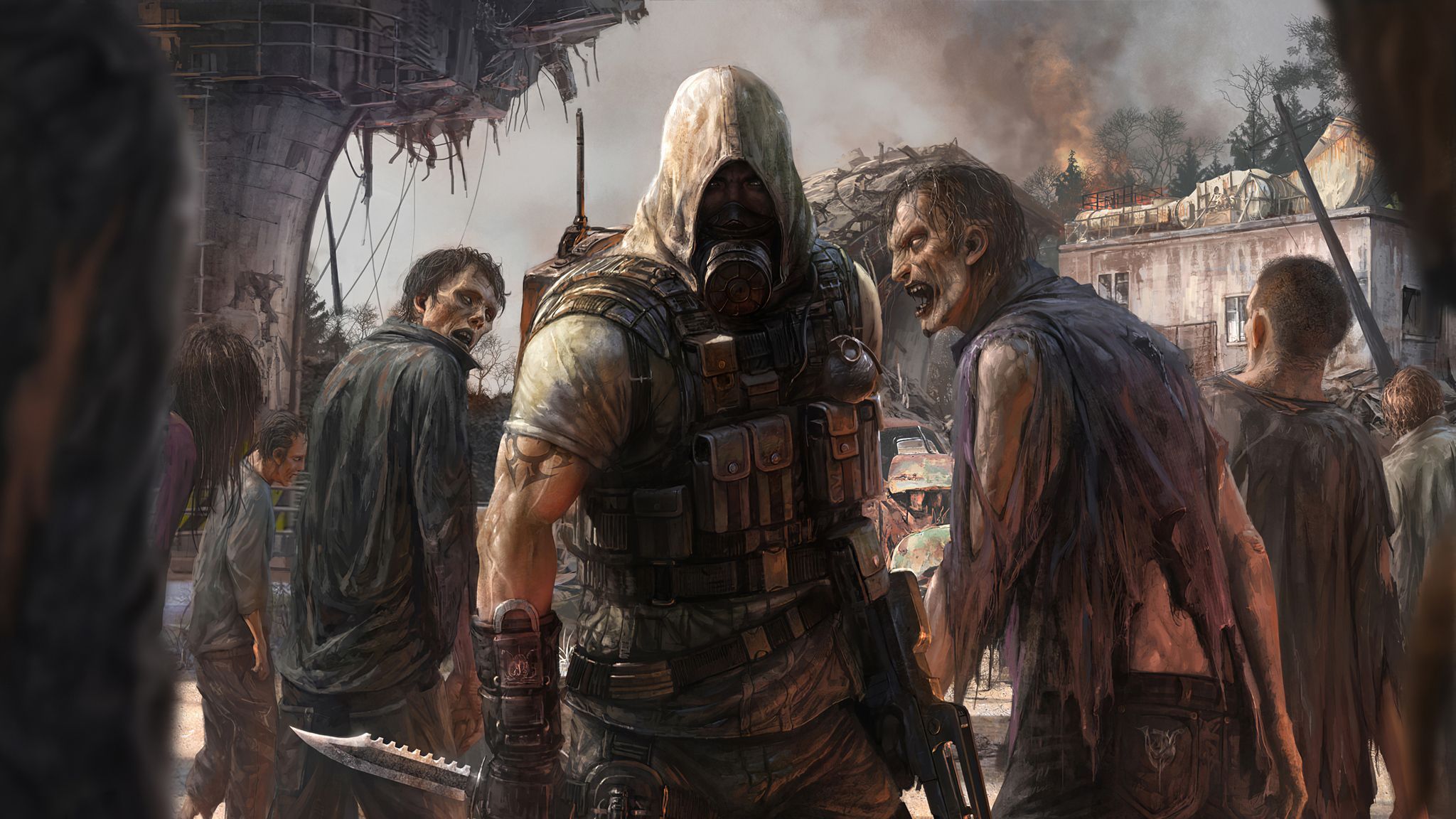 2048x1152 Shooter And Zombie 2048x1152 Resolution HD 4k Wallpaper, Image, Background, Photo and Picture