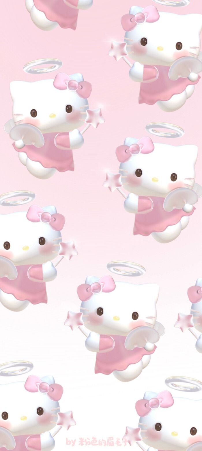 700x1559 Hello Kitty And Cinnamoroll Wallpaper