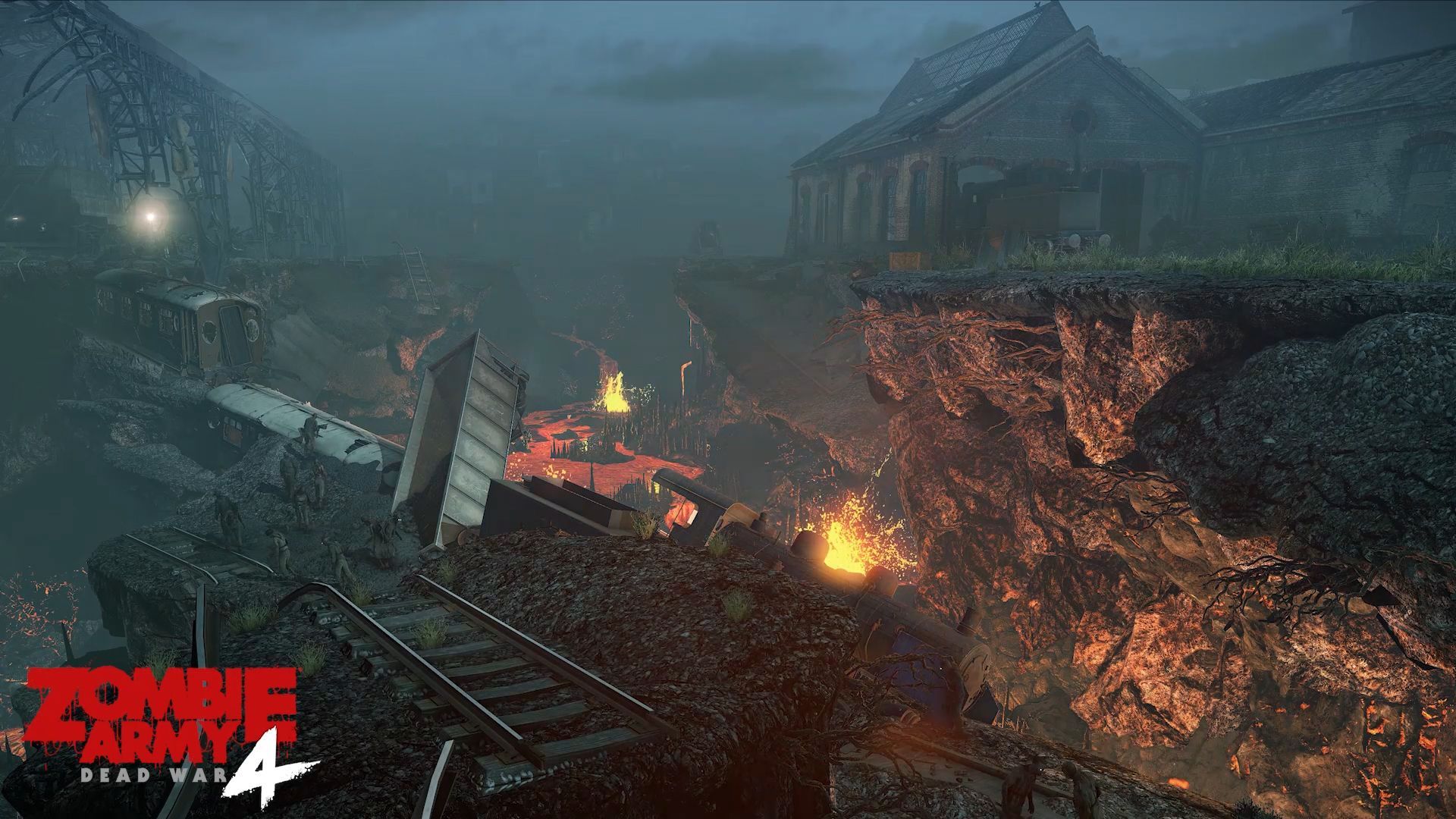 1920x1080 FREE Zombie Army 4 Video Call Background!