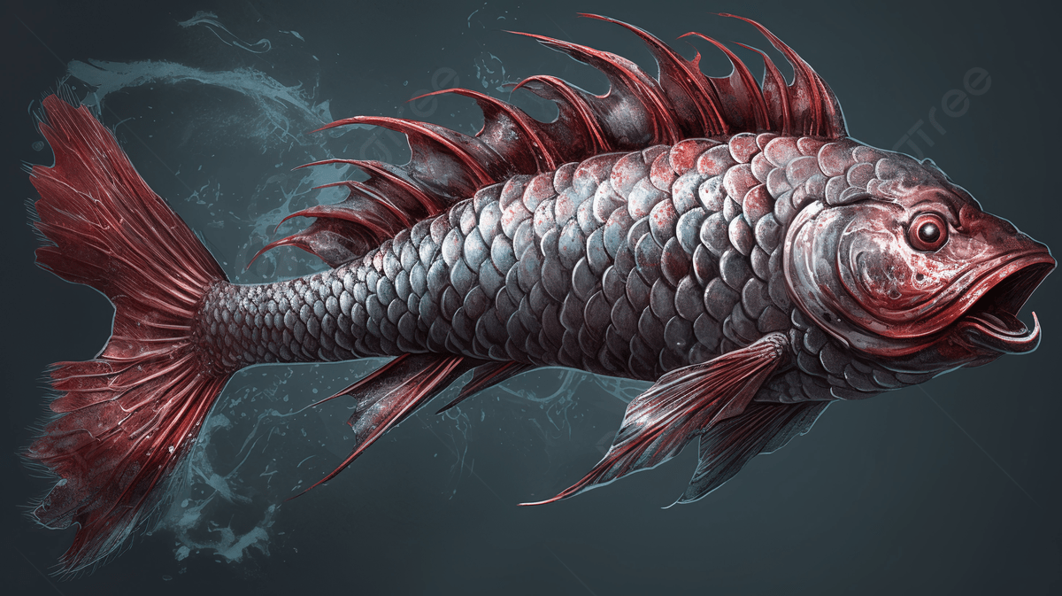 1200x673 Fish With Many Tentacles In It Background, Picture Of Dragon Fish Background Image And Wallpaper for Free Download