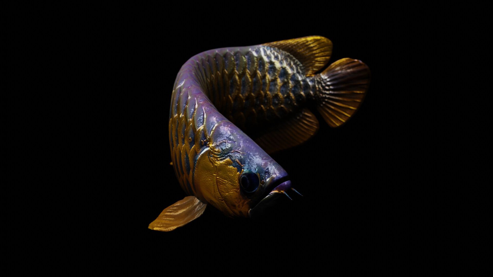 1920x1080 Arowana dragon fish