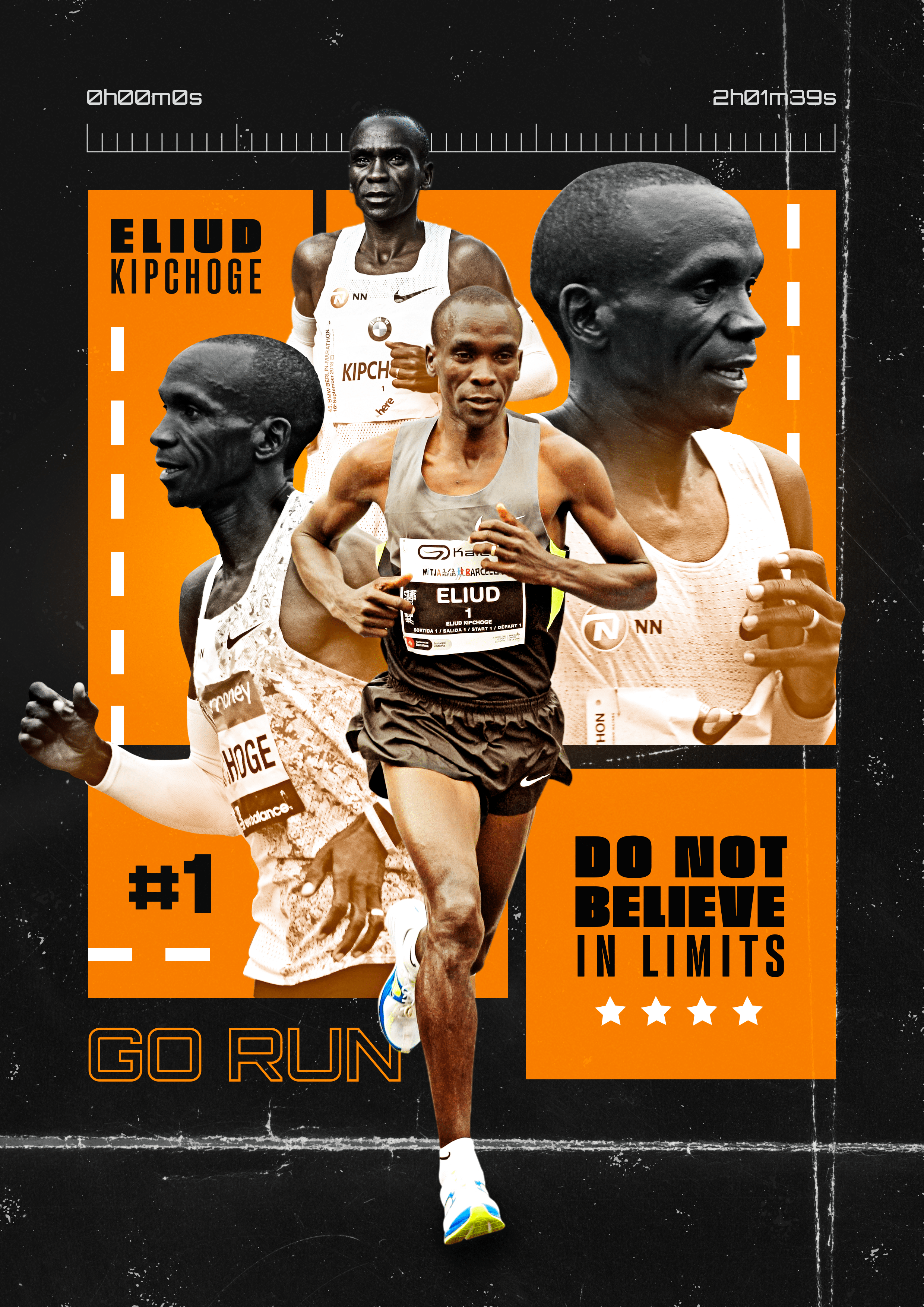 2480x3508 Poster Kipchoge. Running