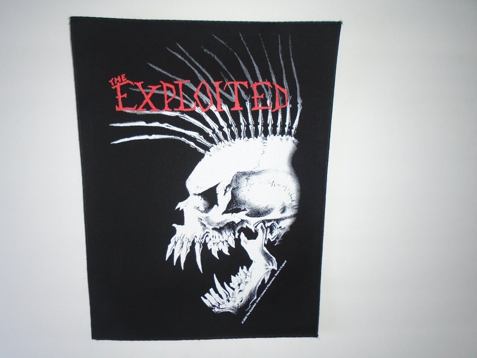 1600x1200 THE EXPLOITED PRINTED BACK PATCH