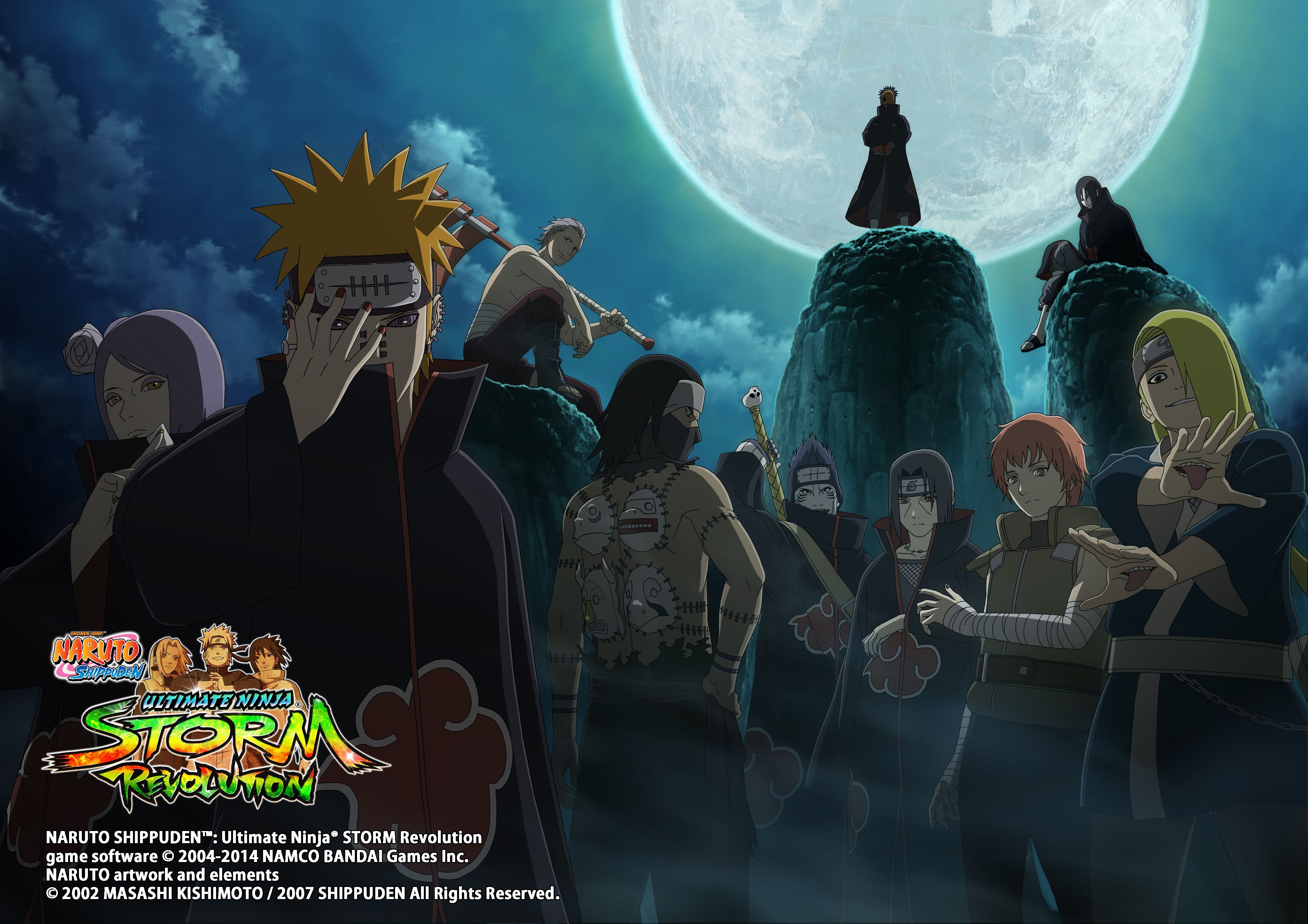 4092x2892 Namco Bandai: Introducing the formation of the Akatsuki in Naruto Shippuden: Ultimate Ninja Storm Revolution Mundo Tech