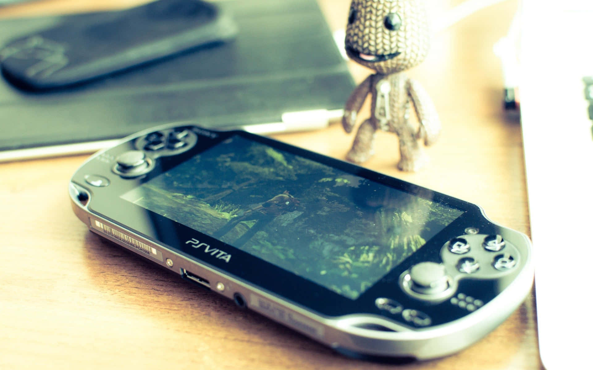 1920x1200 Download A sleek black PS Vita in high definition Wallpaper