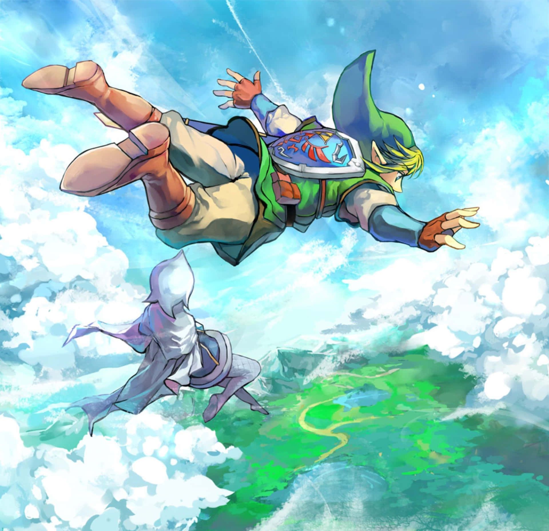 1920x1856 Download Link's epic adventure in The Legend of Zelda: Skyward Sword Wallpaper