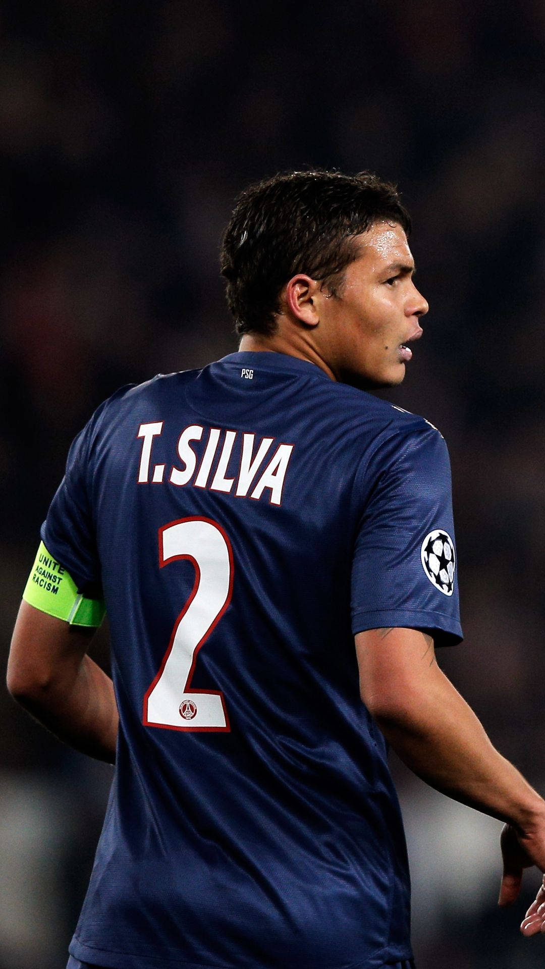 1080x1920 Download Thiago Silva Jersey Number 2 Wallpaper
