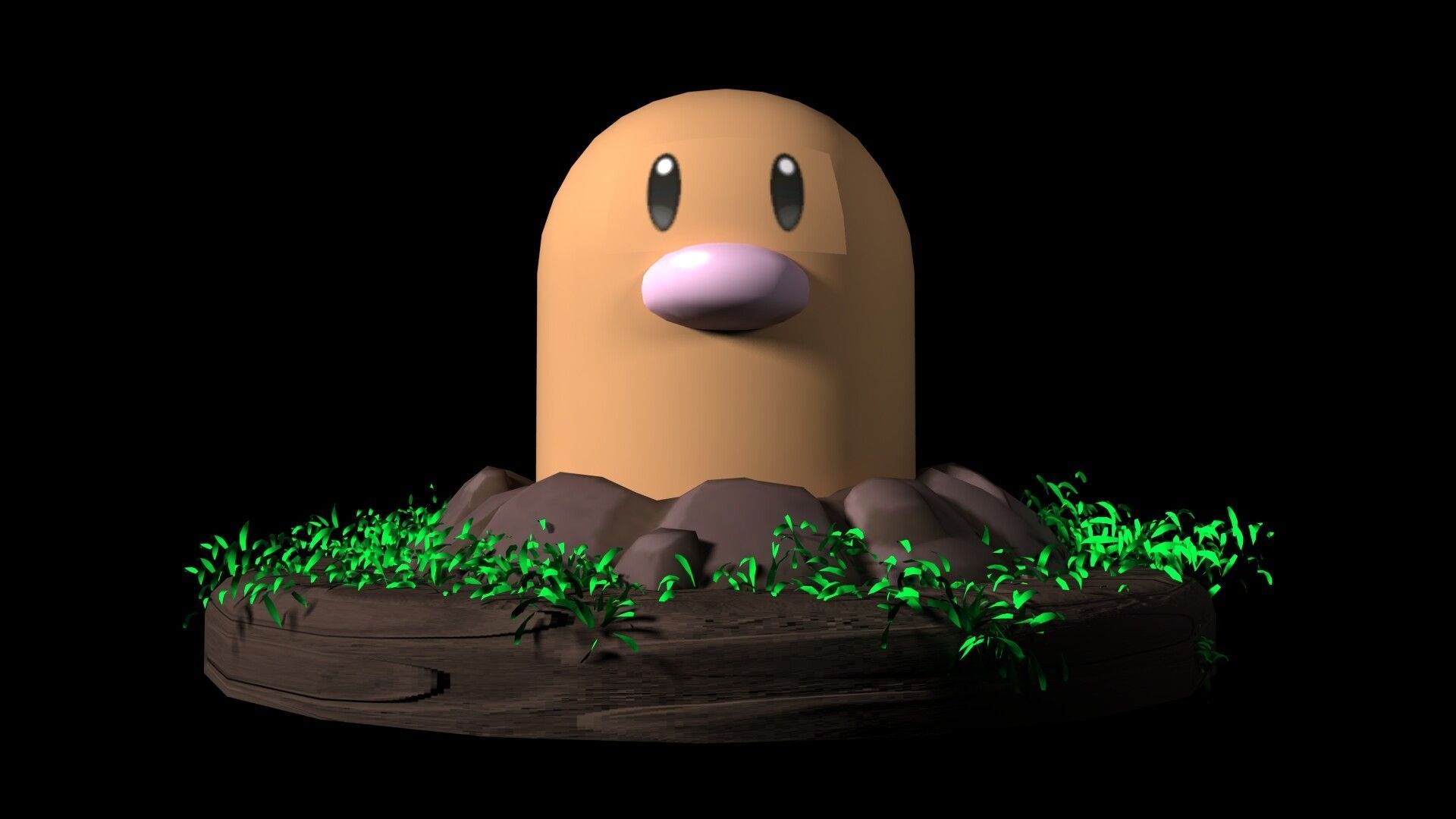 1920x1080 3D Pokemon-:Diglett