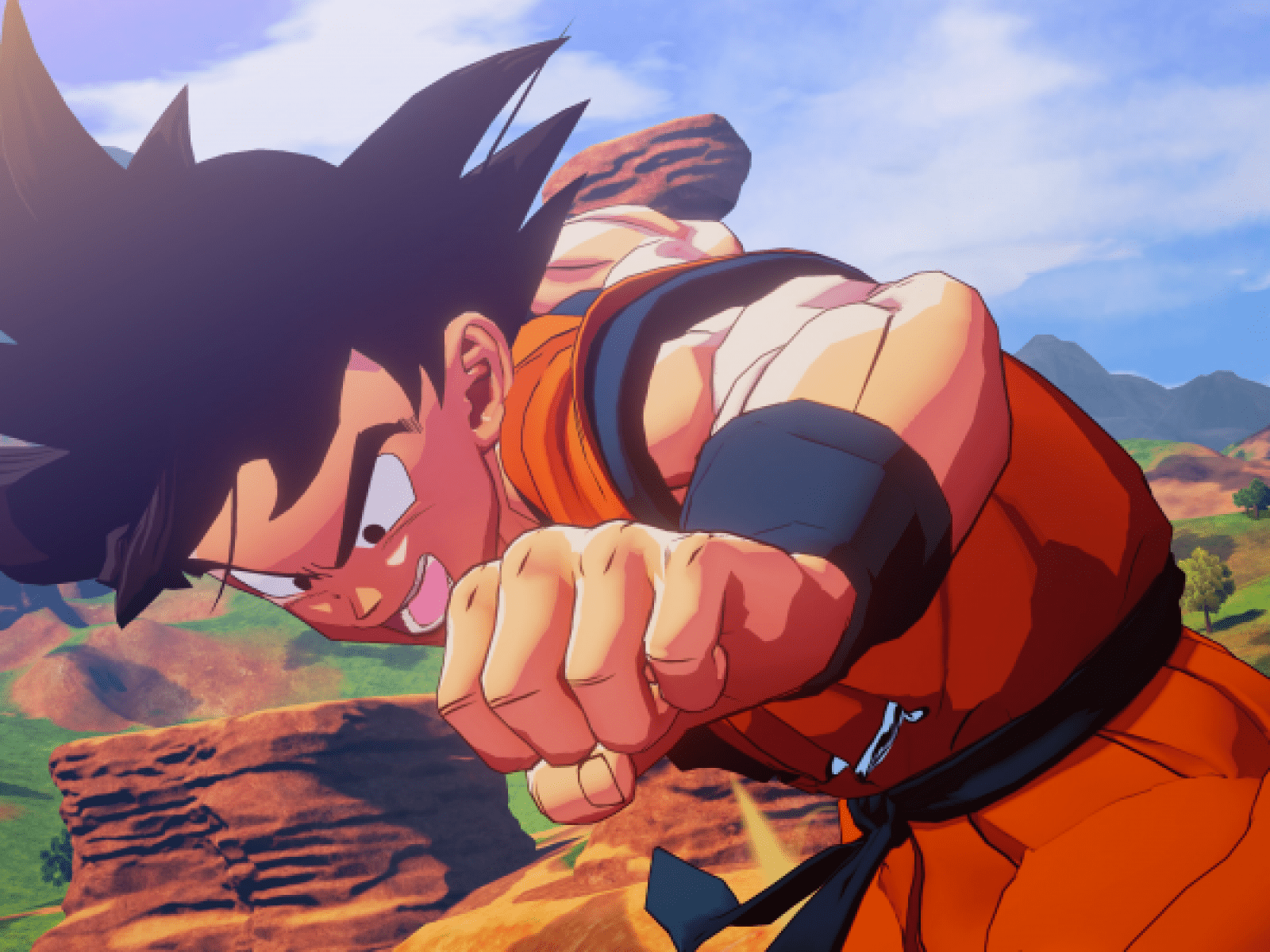 1600x1200 Dragon Ball Z: Kakarot' Is A High Flying, Fury Fisted Blast