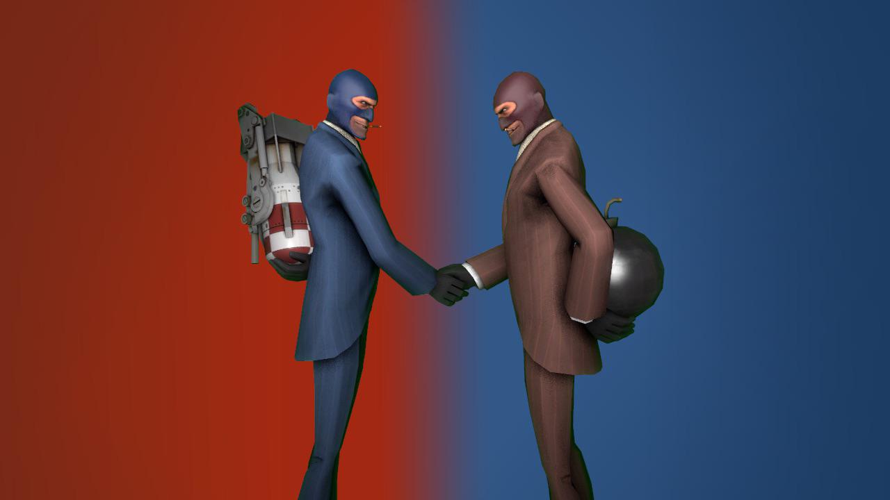 1280x720 Spy Wallpaper (SFM and krita)