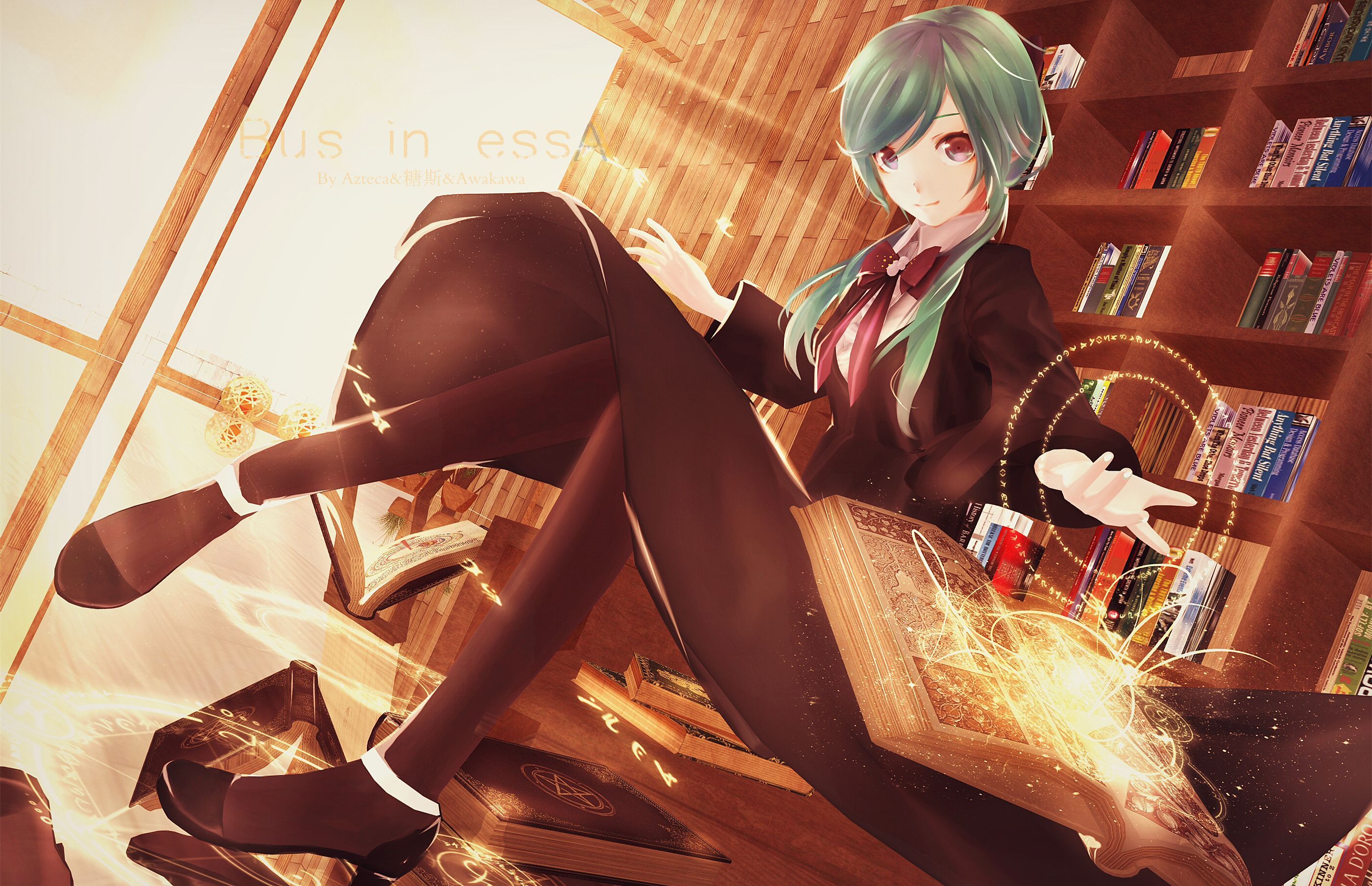 2800x1809 HD desktop wallpaper: Anime, Vocaloid, Hatsune Miku download free picture