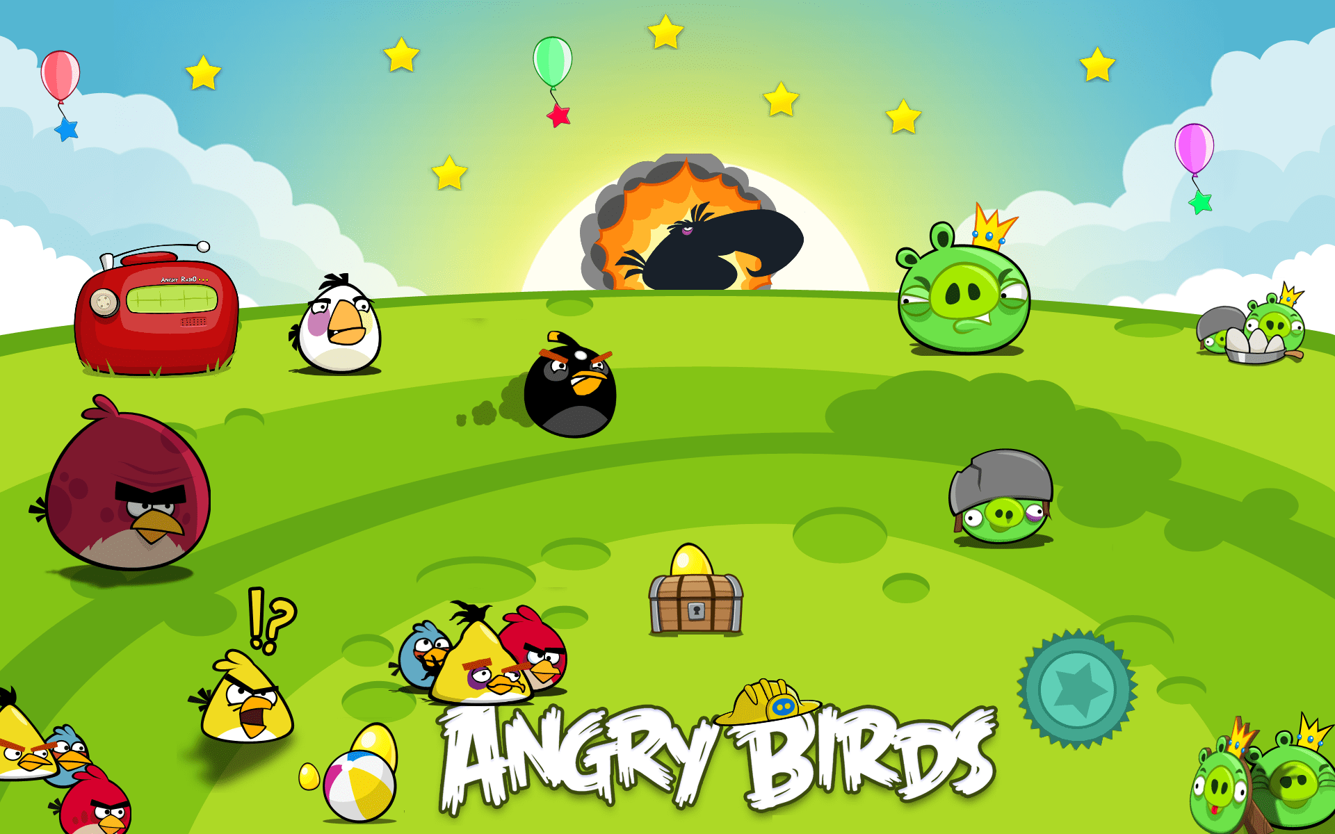 1920x1200 Angry Birds Wallpaper