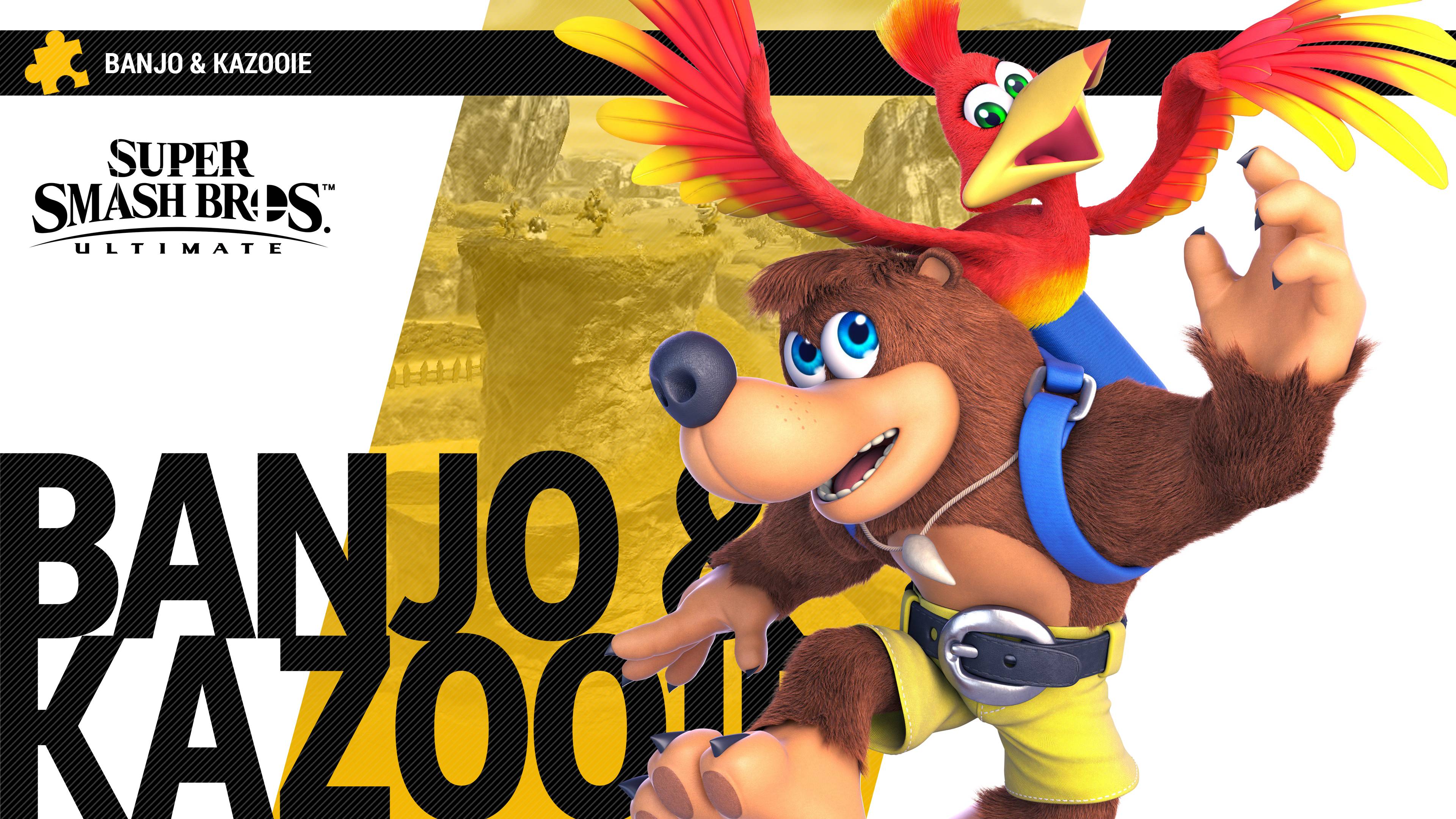 3840x2160 Super Smash Bros Ultimate Banjo & Kazooie Wallpaper (Unofficial). Cat with Monocle