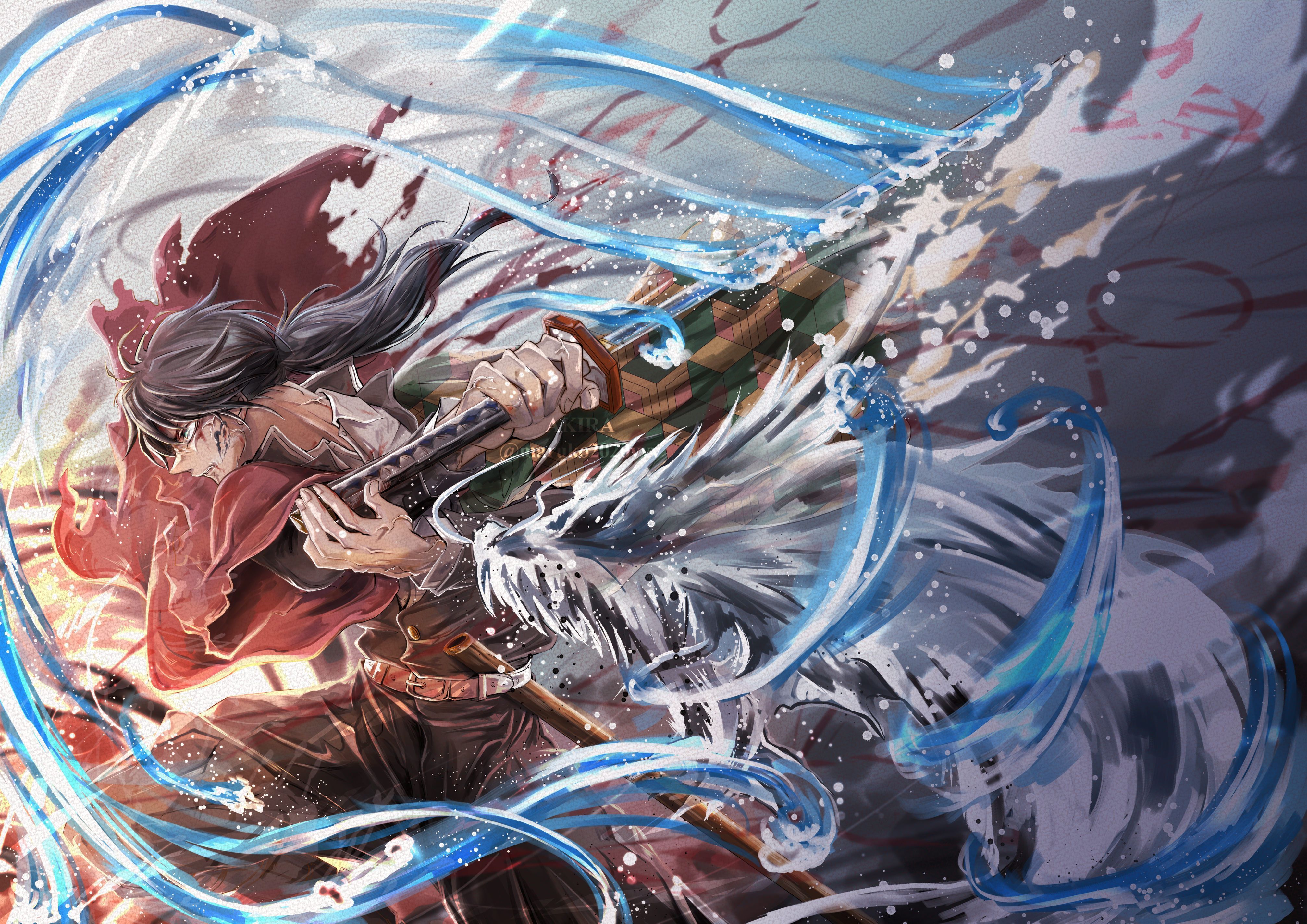 4027x2848 Anime Demon Slayer: Kimetsu no Yaiba 4k Ultra HD Wallpaper by アキラ