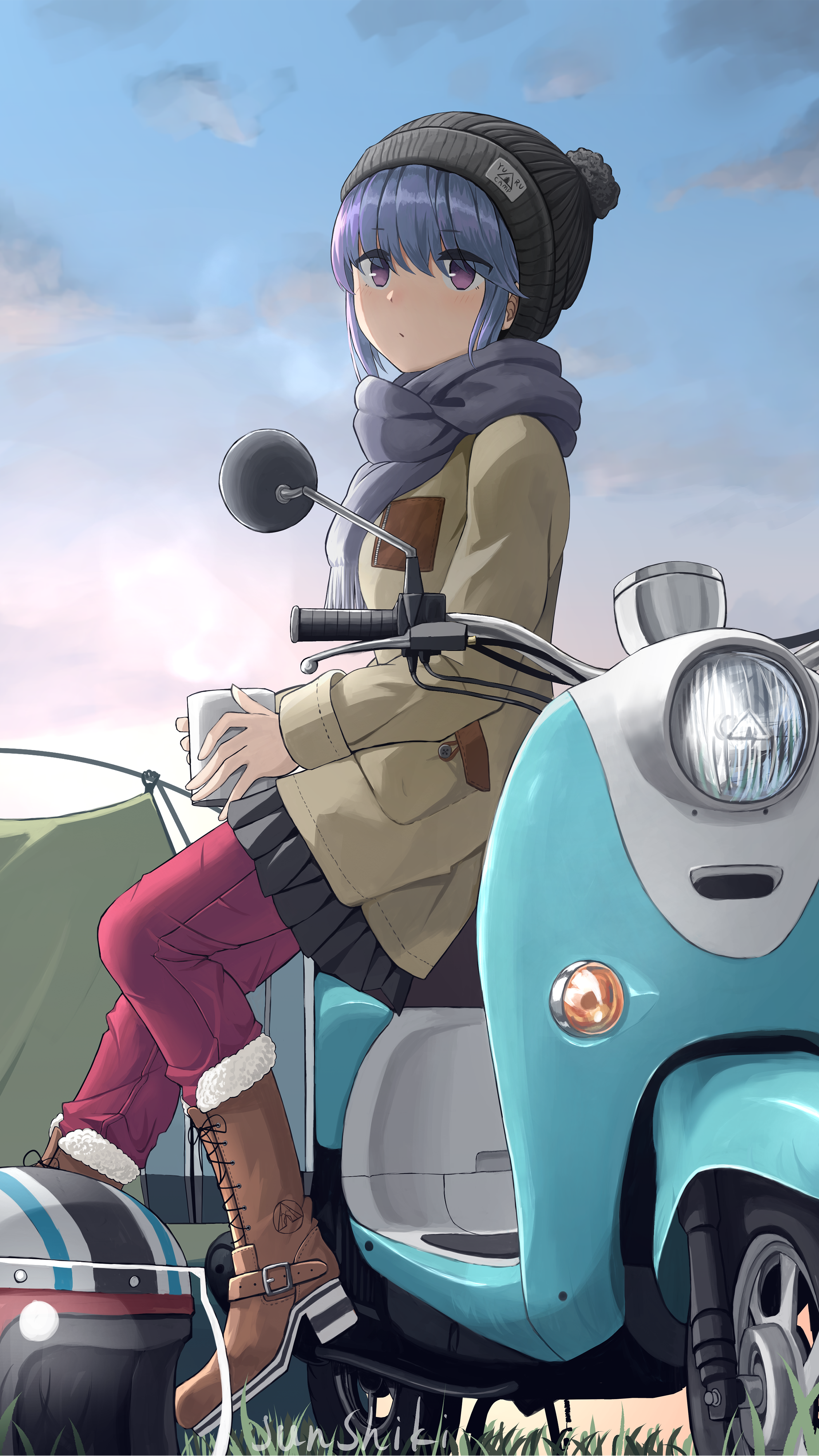 2250x4000 Morning Glow Rin Shima [Yuru Camp] (2250x4000)