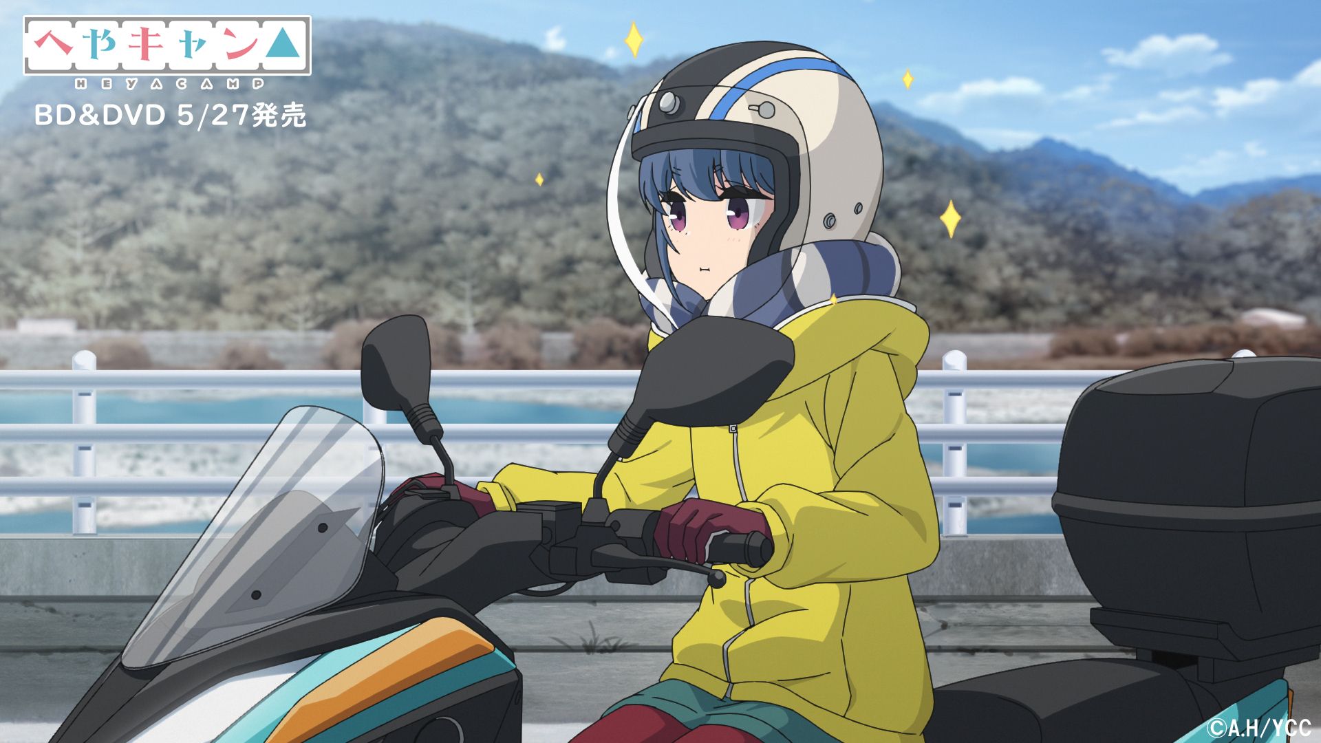 1920x1080 Yuru Camp, Rin Shima, anime, anime girls, pouting, scootersx1080 Wallpaper
