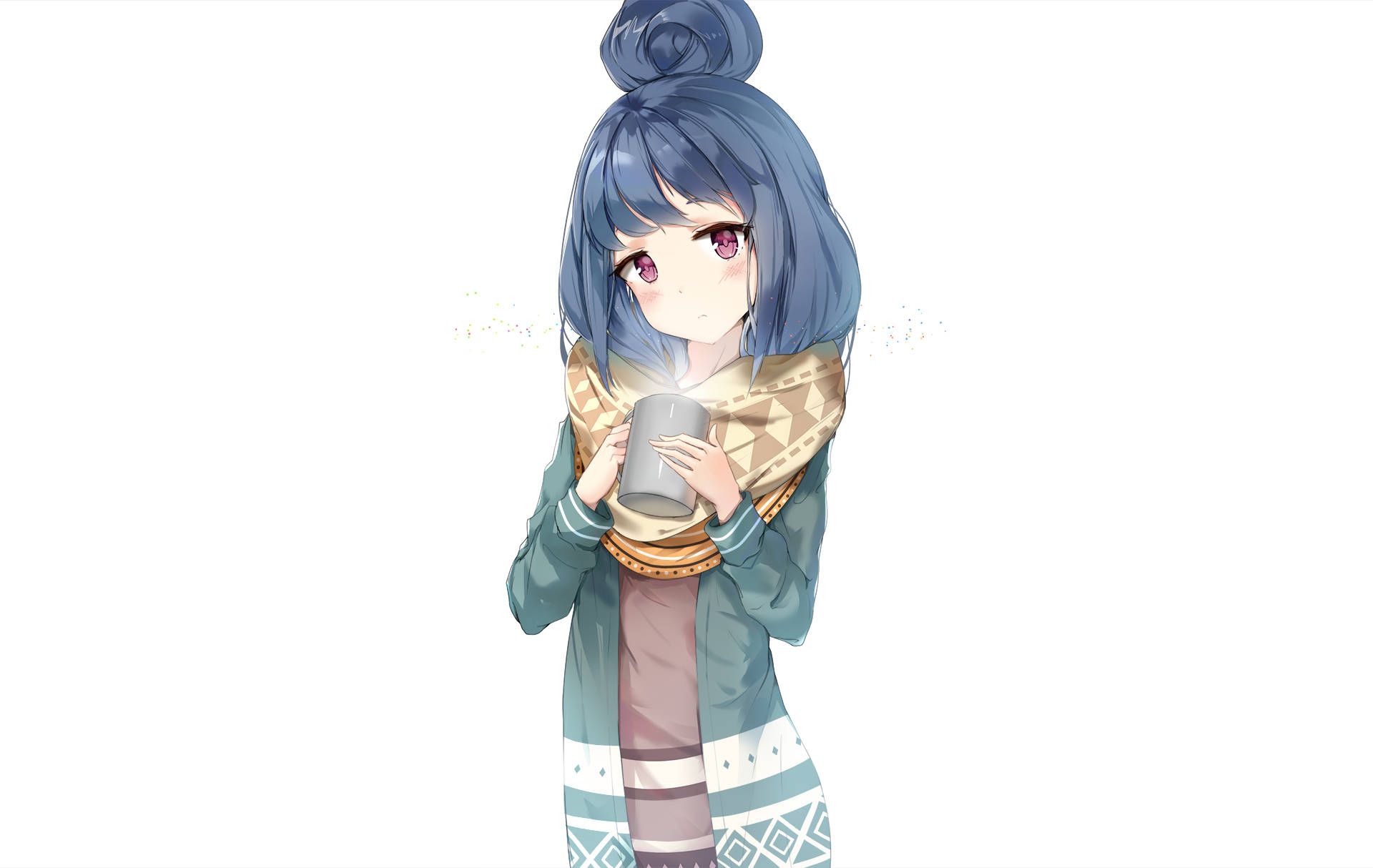 1920x1214 Download Laid Back Camp Rin Shima Fanart Wallpaper
