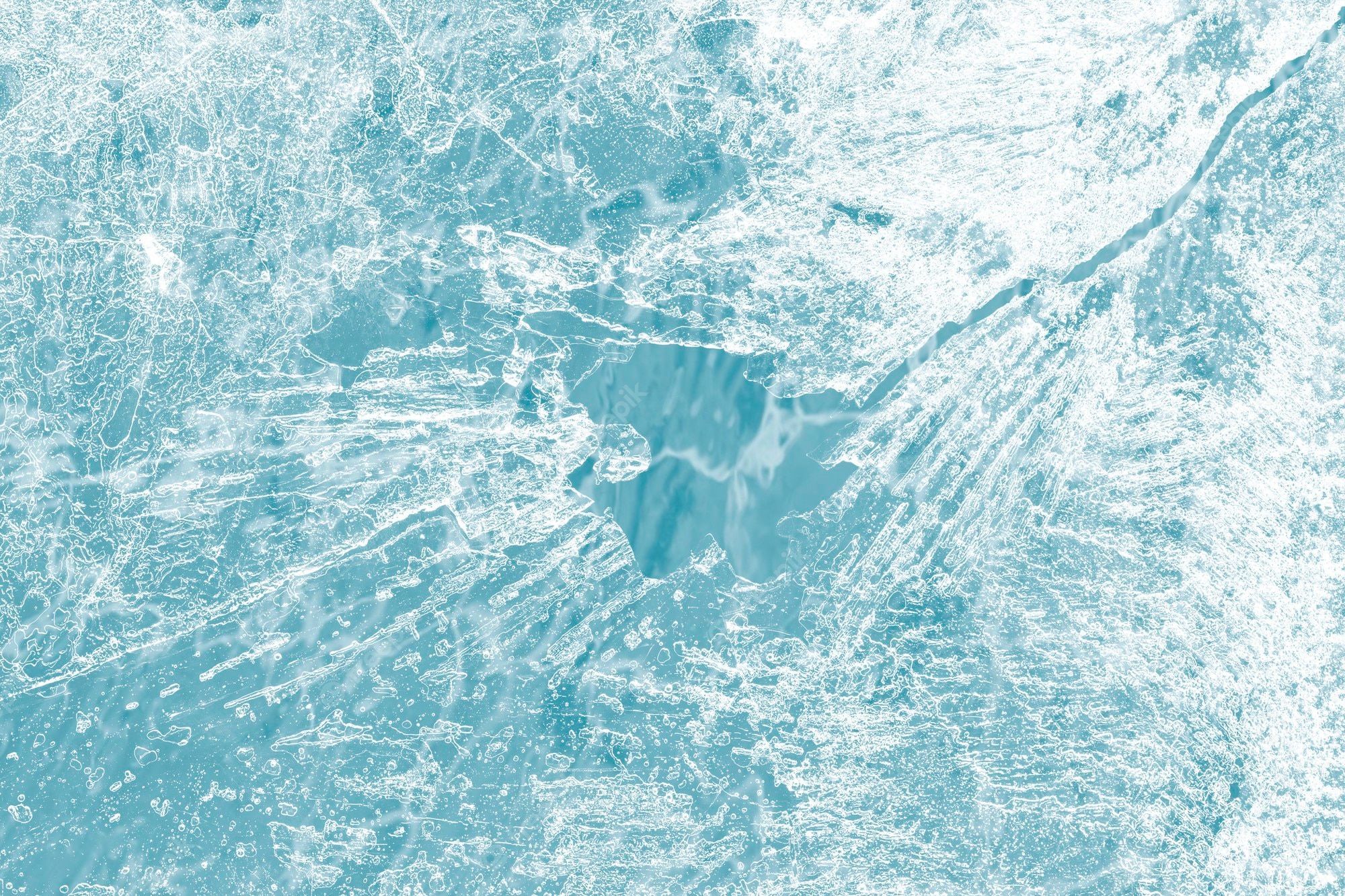 2000x1333 Free Photo. Ice surface texture macro shot on a blue wallpaper